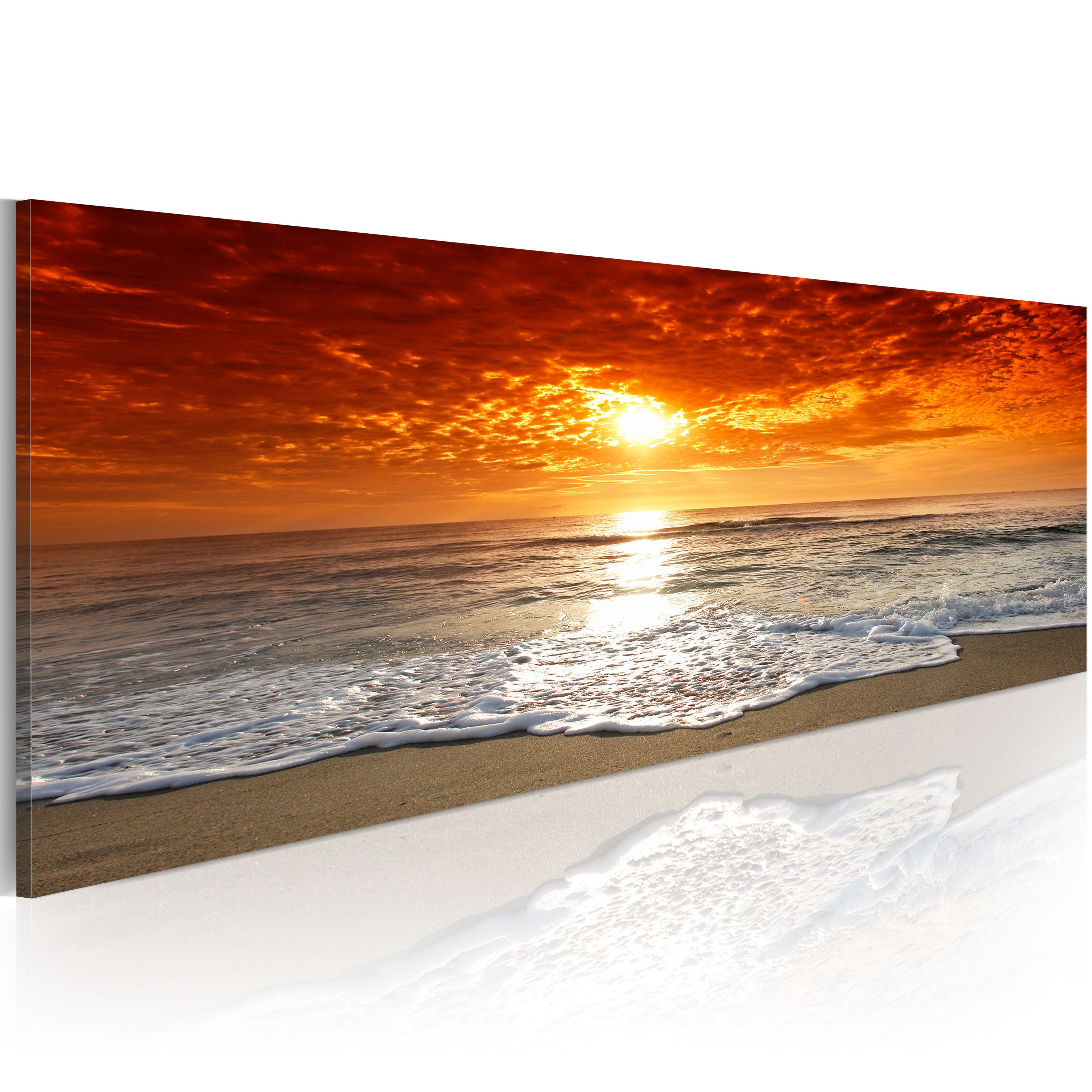 Wandbild romantisch Sonnenuntergang