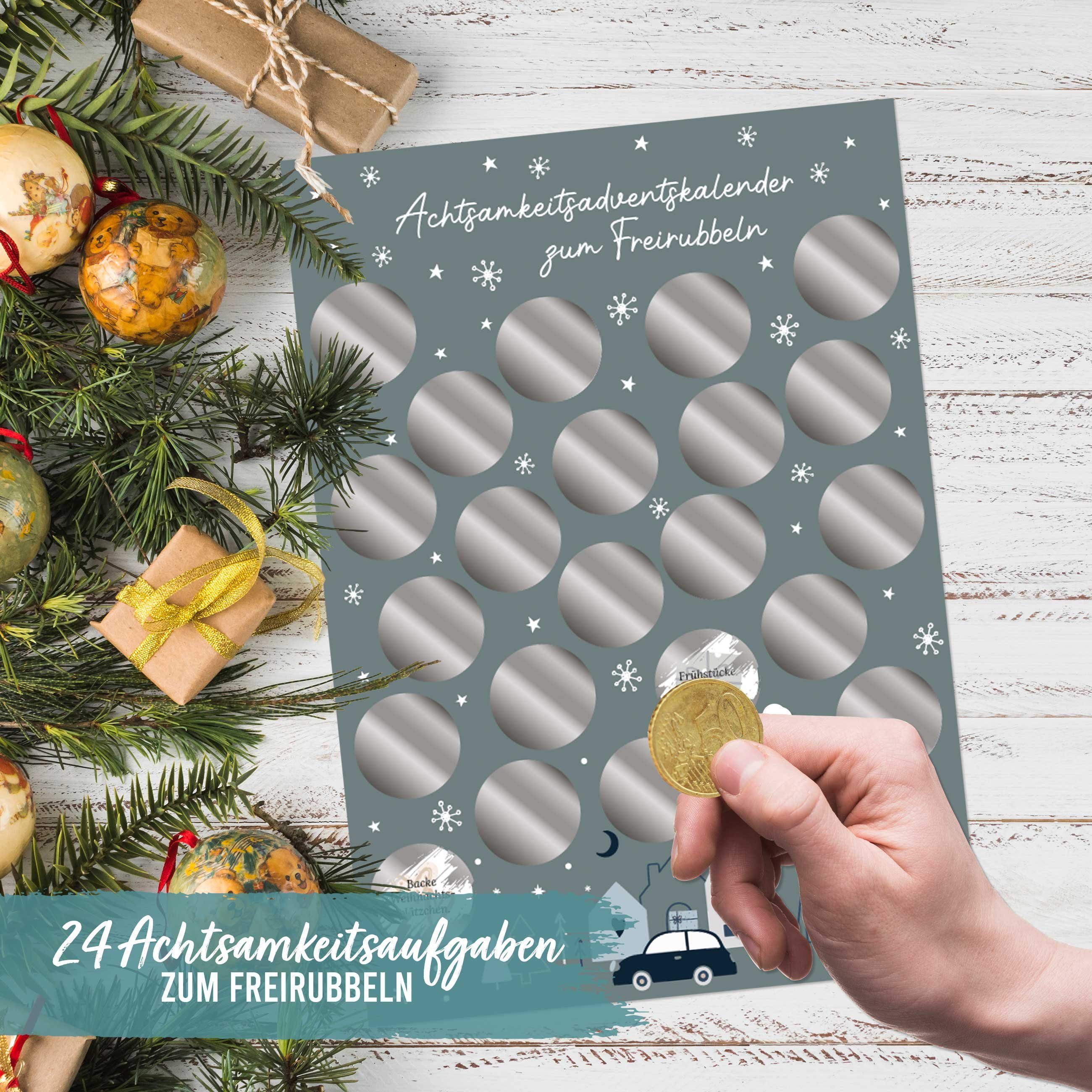 PAPIERDRACHEN Adventskalender Adventskalender zum Freirubbeln