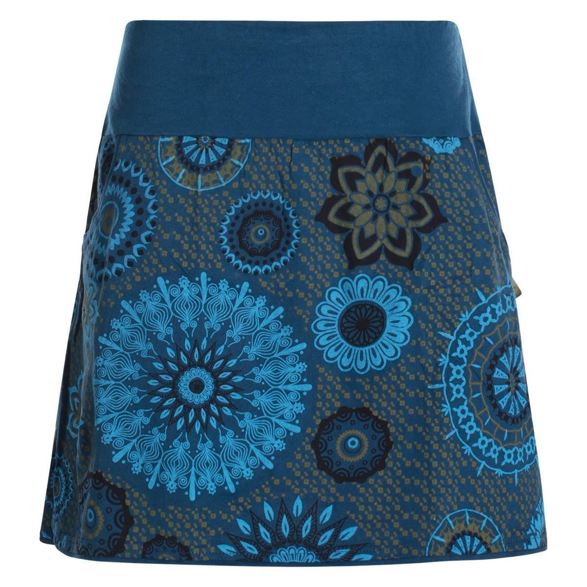 Vishes Minirock Kurzer Damen Baumwoll-Rock Bunt günstig online kaufen
