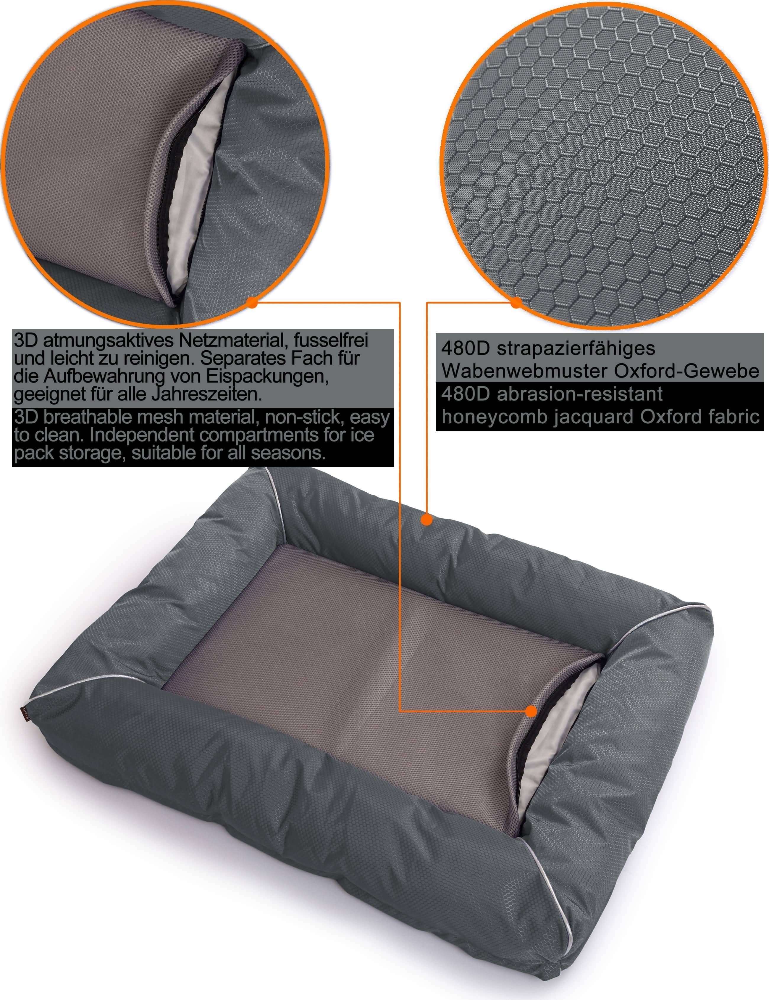 M-Diamant Hundematte Hundebett Hundesofa Katzenbett Waschbar Rutschfest 6 Farben 3 Größen, 100 % Polyester, Abnehmbarer, waschbarer Bezug