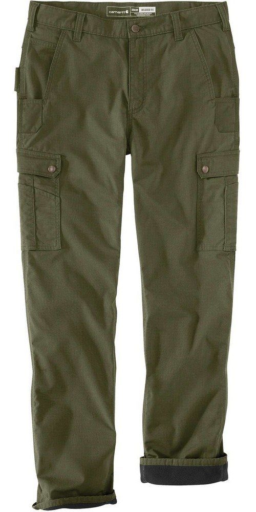 Arbeitshose Carhartt RIPSTOP CARGO FLEECE LINED WORK PANT 105491
