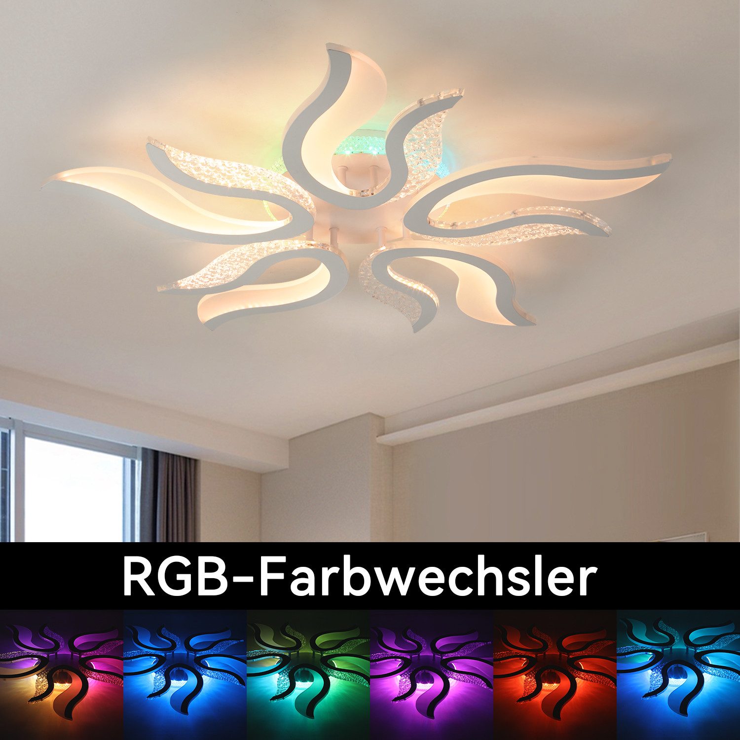oyajia LED Deckenleuchte LED Deckenleuchte 54W günstig online kaufen