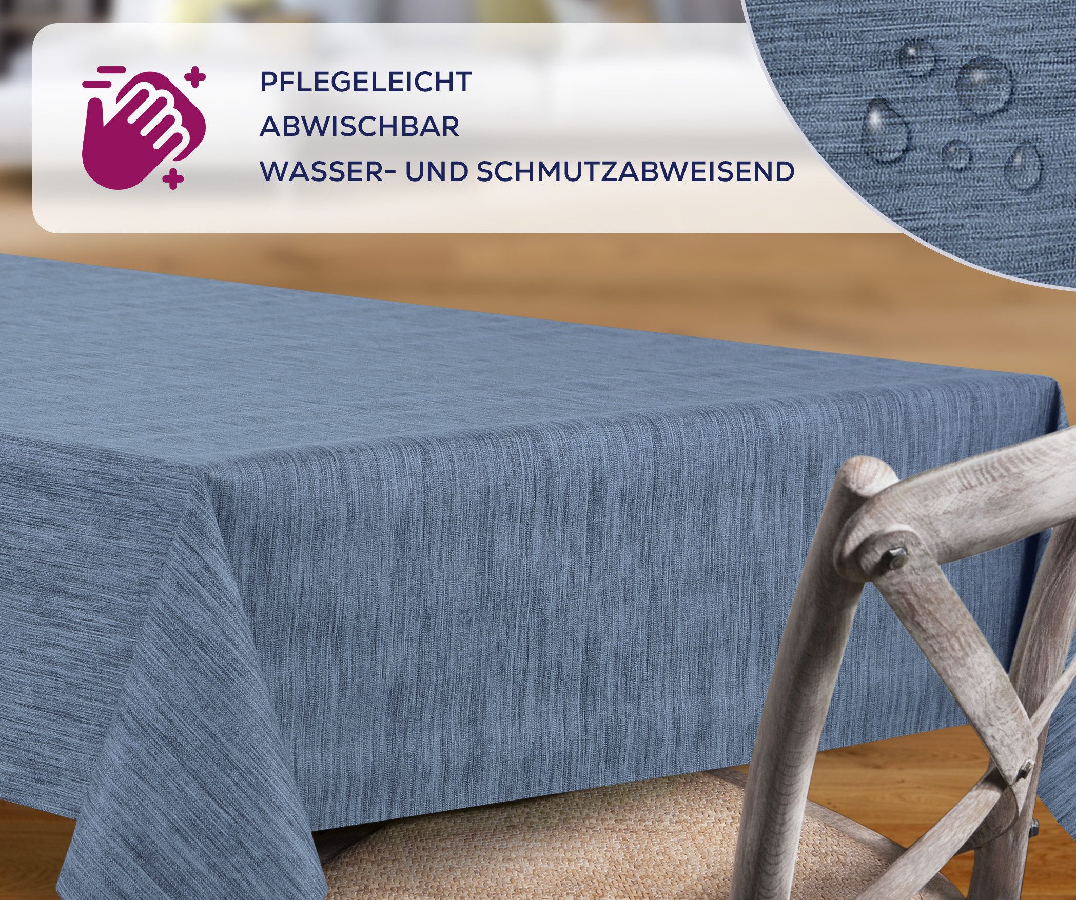 Beautex Tischdecke Wachstuchtischdecke rund oval eckig, günstig online kaufen