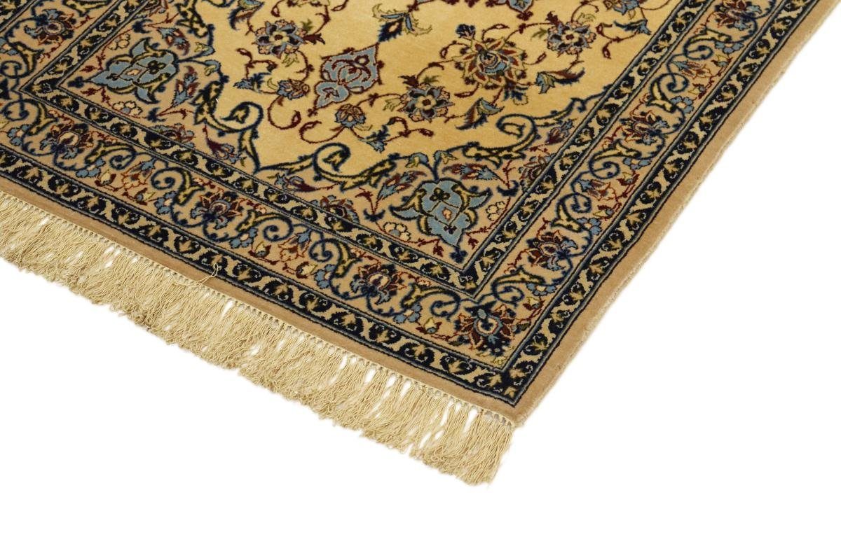 Orientteppich Isfahan Seidenkette 69x111 mm Handgeknüpfter rechteckig, 6 Nain Trading, Höhe: Orientteppich