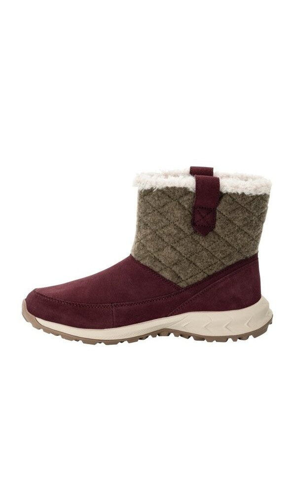Jack Wolfskin Queenstown Texapore Boot (Veloursleder, wasserdicht) berrypink Damen Winterstiefel