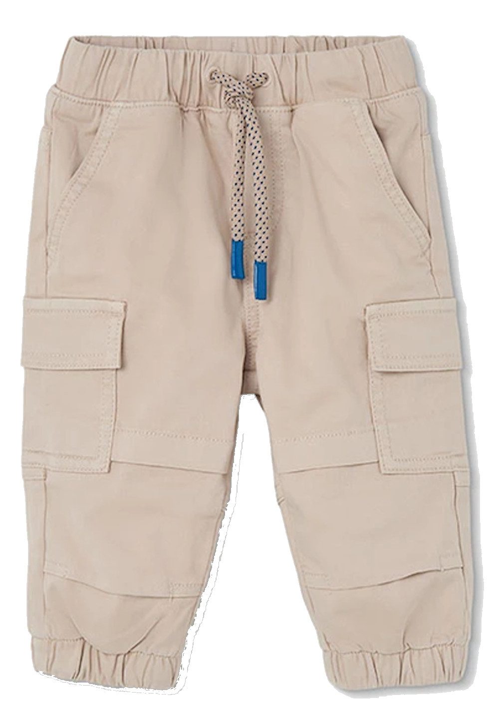 BÒBOLI Thermohose BÒBOLI Cargohose Gabardine gefüttert beige (1-tlg., kein Set)