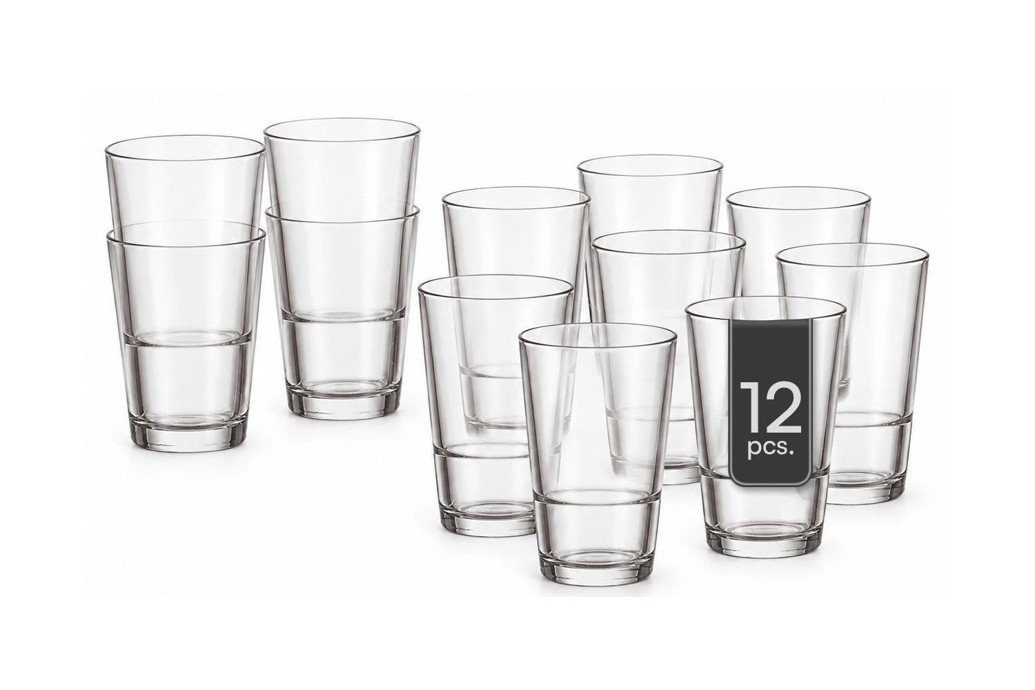 LEONARDO Glas EVENT, 550 ml, Transparent, 12er Set, Glas