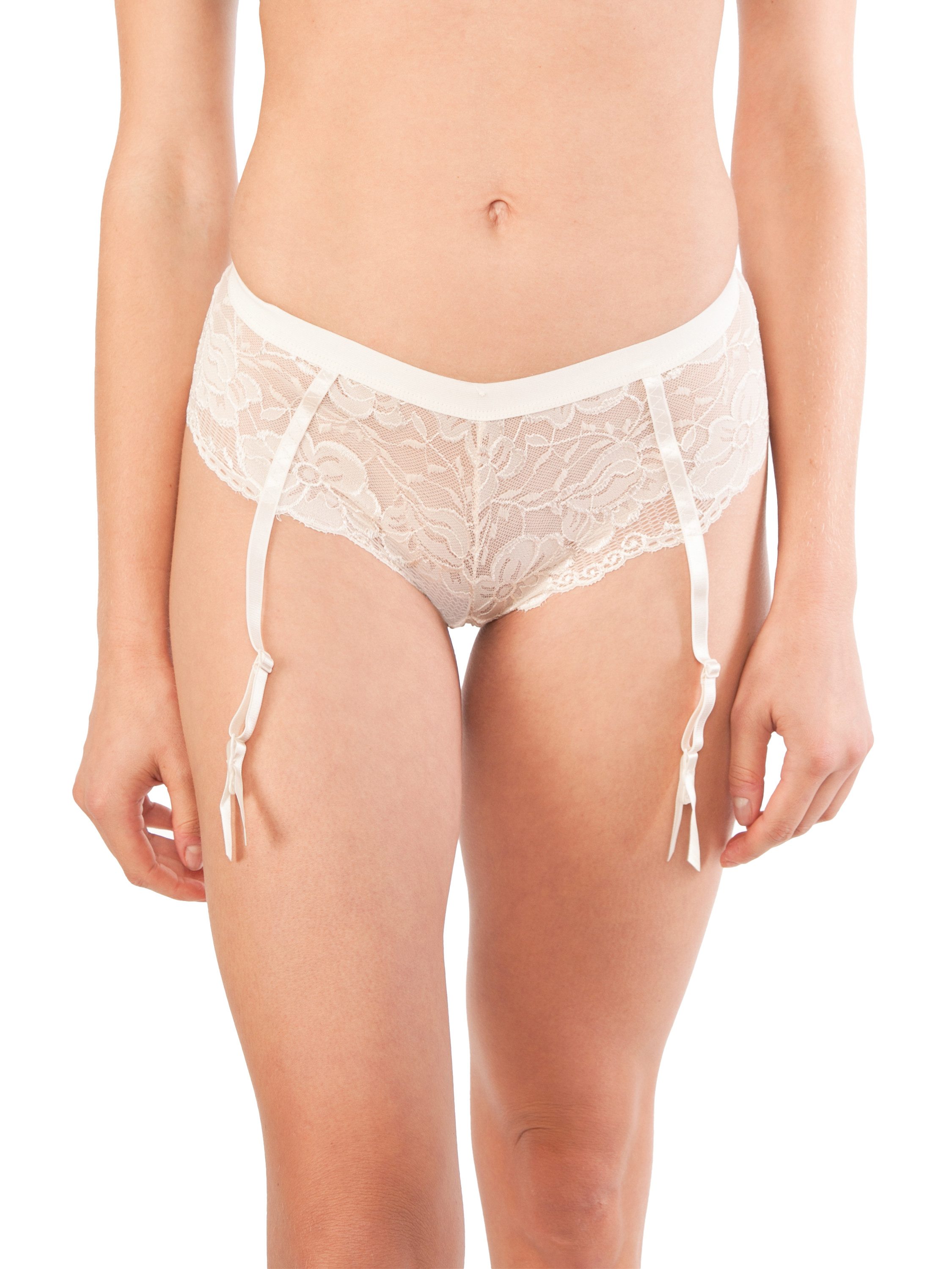 Fabio Farini String Sexy Strapse Panty für Frauen - Damen Strumpfhalter Höschen (Packung, 1-St) mit Strumpfhalter und Spitze