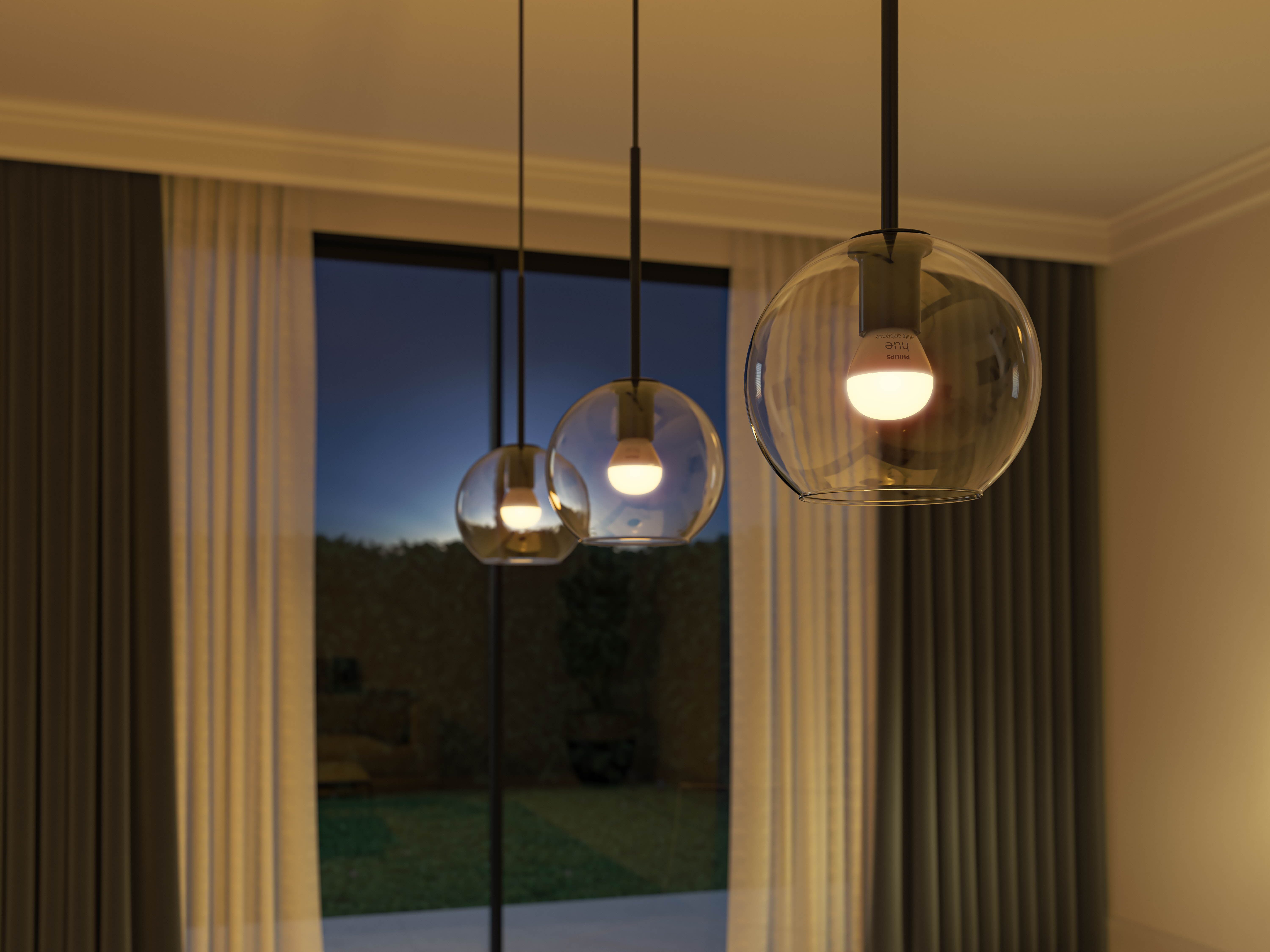 Philips Hue LED-Leuchtmittel White & Color Ambiance Luster, Tropfenform 470lm, E14, 1 St., Farbwechsler – Bild 5 von 5