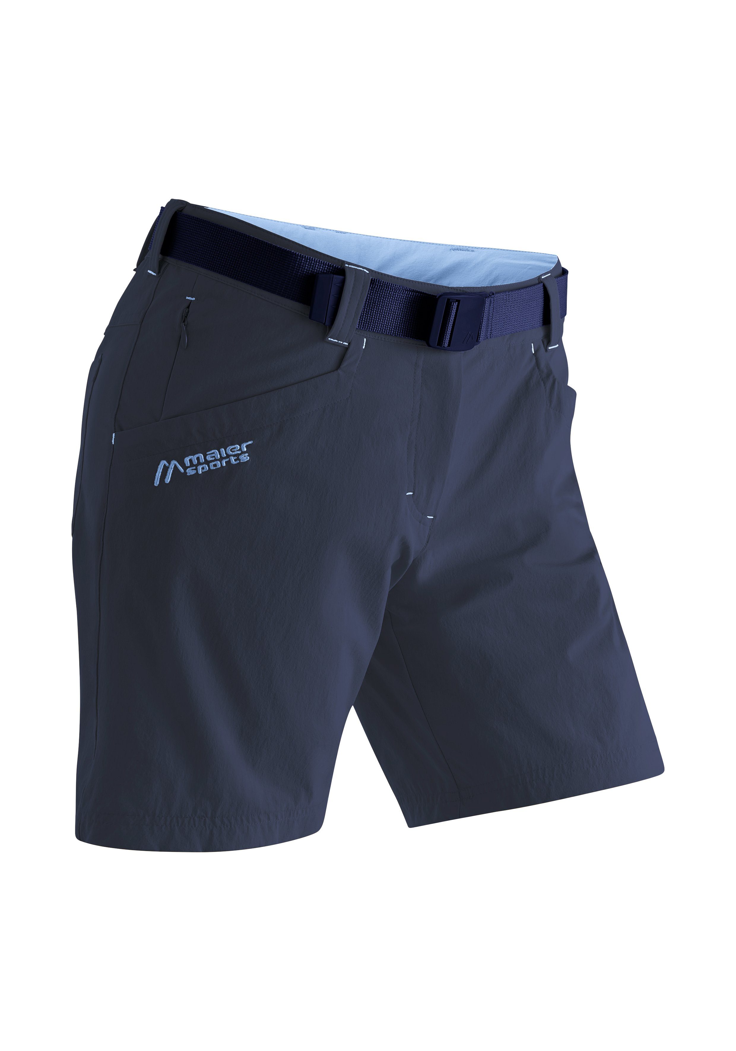 Maier Sports Funktionsshorts Lulaka Shorts Damen Shorts, kurze Wanderhose, Outdoorhose mit 4 Taschen, Regular Fit