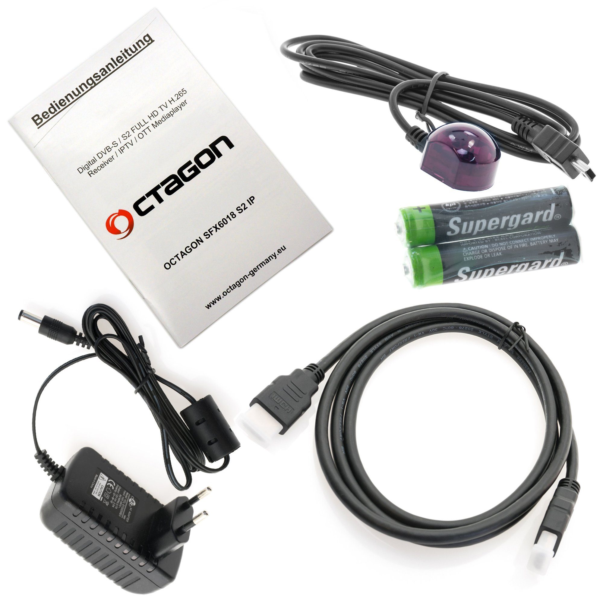 OCTAGON SFX6018 S2+IP - H.265 Smart DVB-S2 Sat E2 Linux 1x SAT-Receiver HD HEVC Receiver