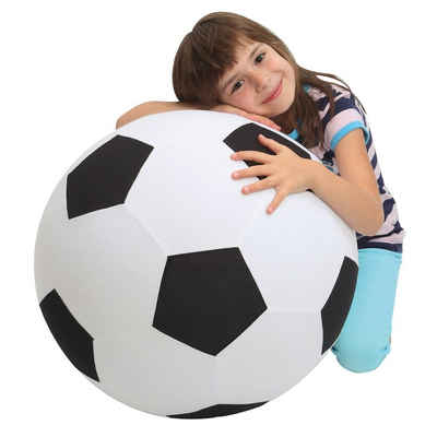 elasto Spielball Giant, Aufblasbarer Rießenfußball mit Fleecebezug