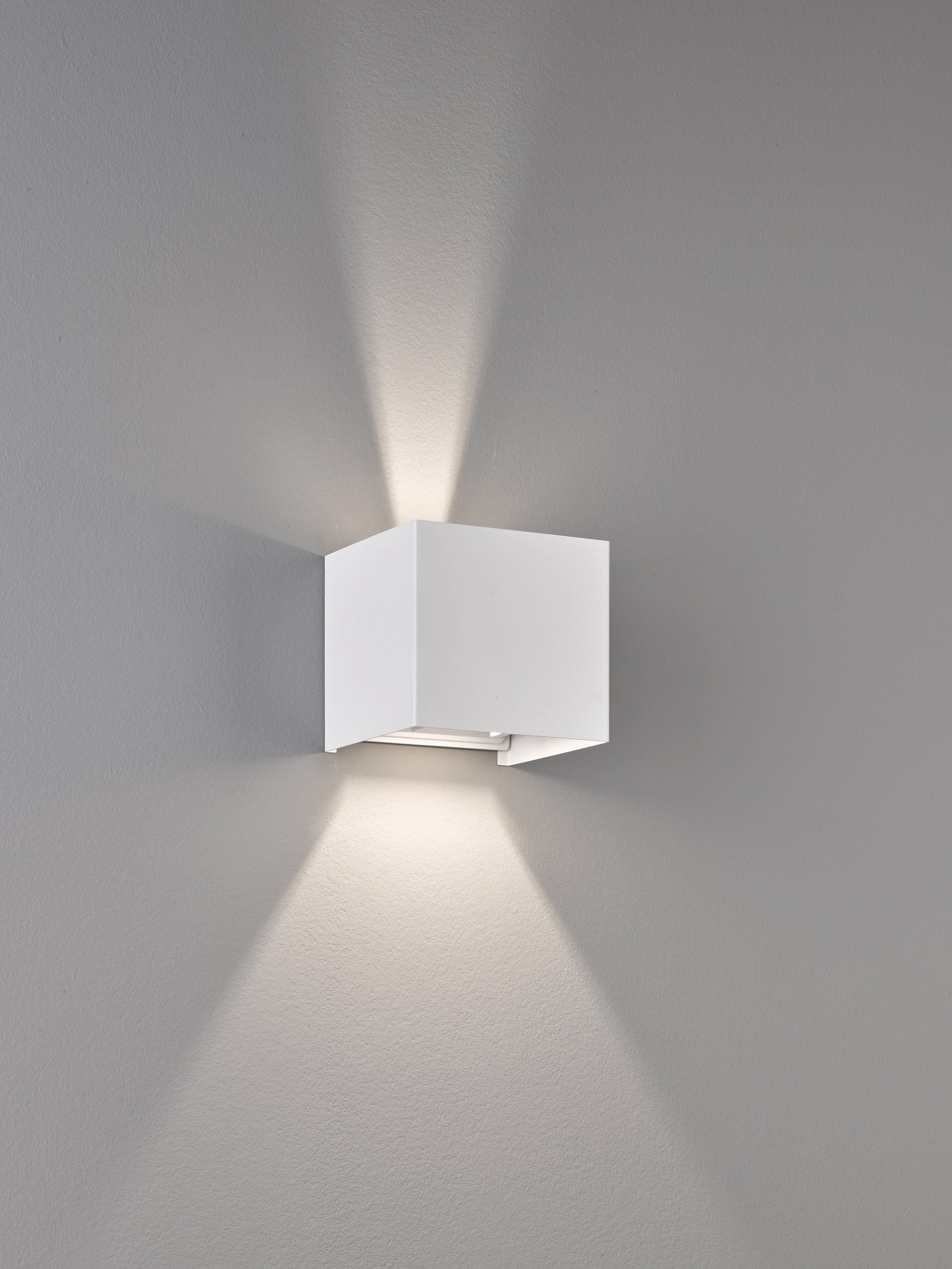 LED FISCHER integriert, Wandleuchte Ein-/Ausschalter, Wall, Warmweiß HONSEL fest & LED