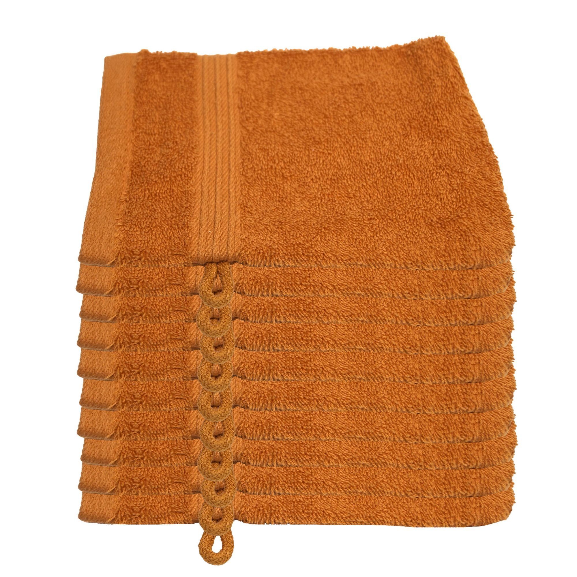 Julie Julsen Waschhandschuh 10-Waschhandschuh-Karotte-Waschhandschuh 15 x 21 cm, (10-St)
