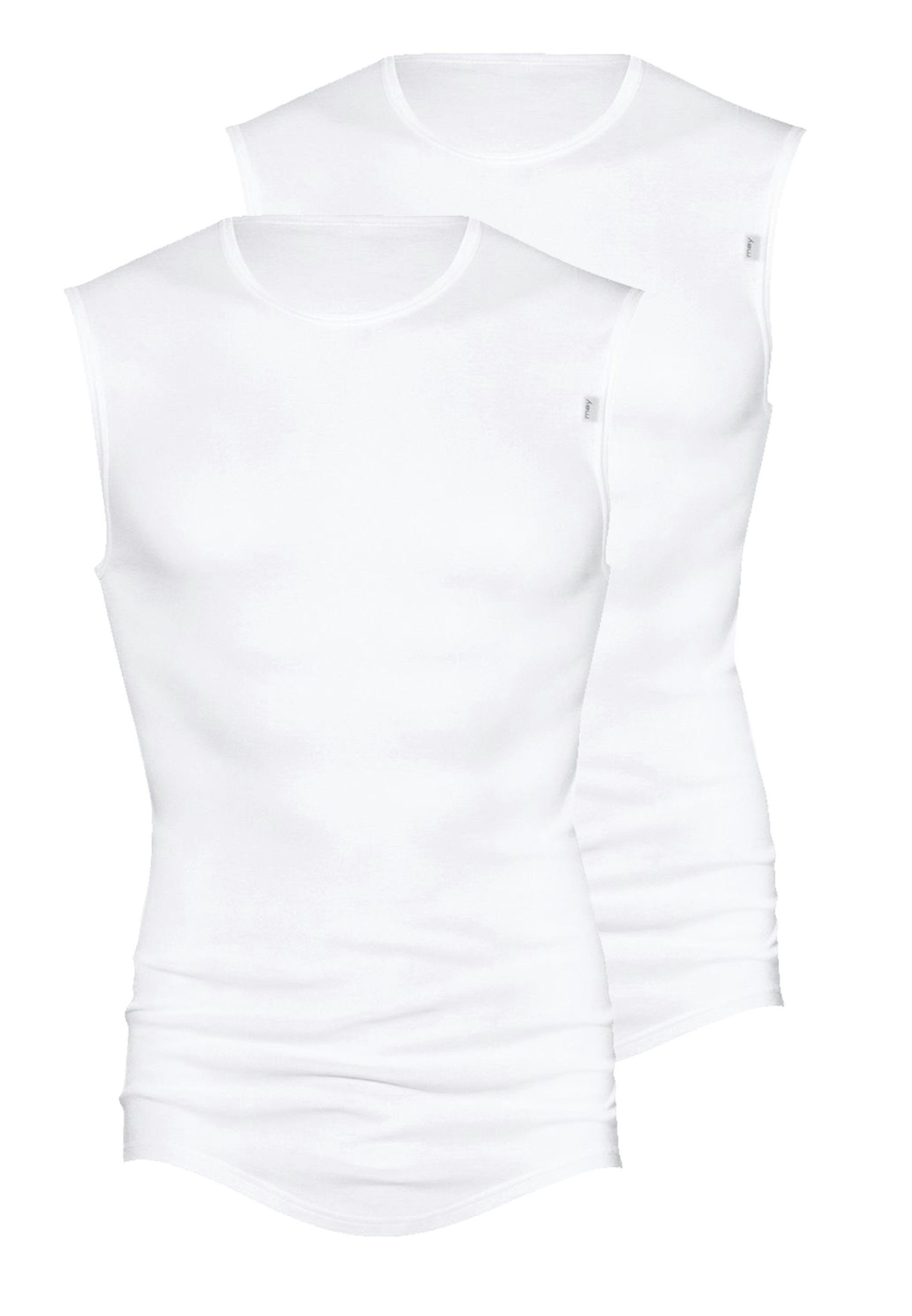 Mey Unterhemd 2er Pack Noblesse Trend (Spar-Set, 2-St) Unterhemd / Tanktop - Baumwolle - Körpernahe Passform