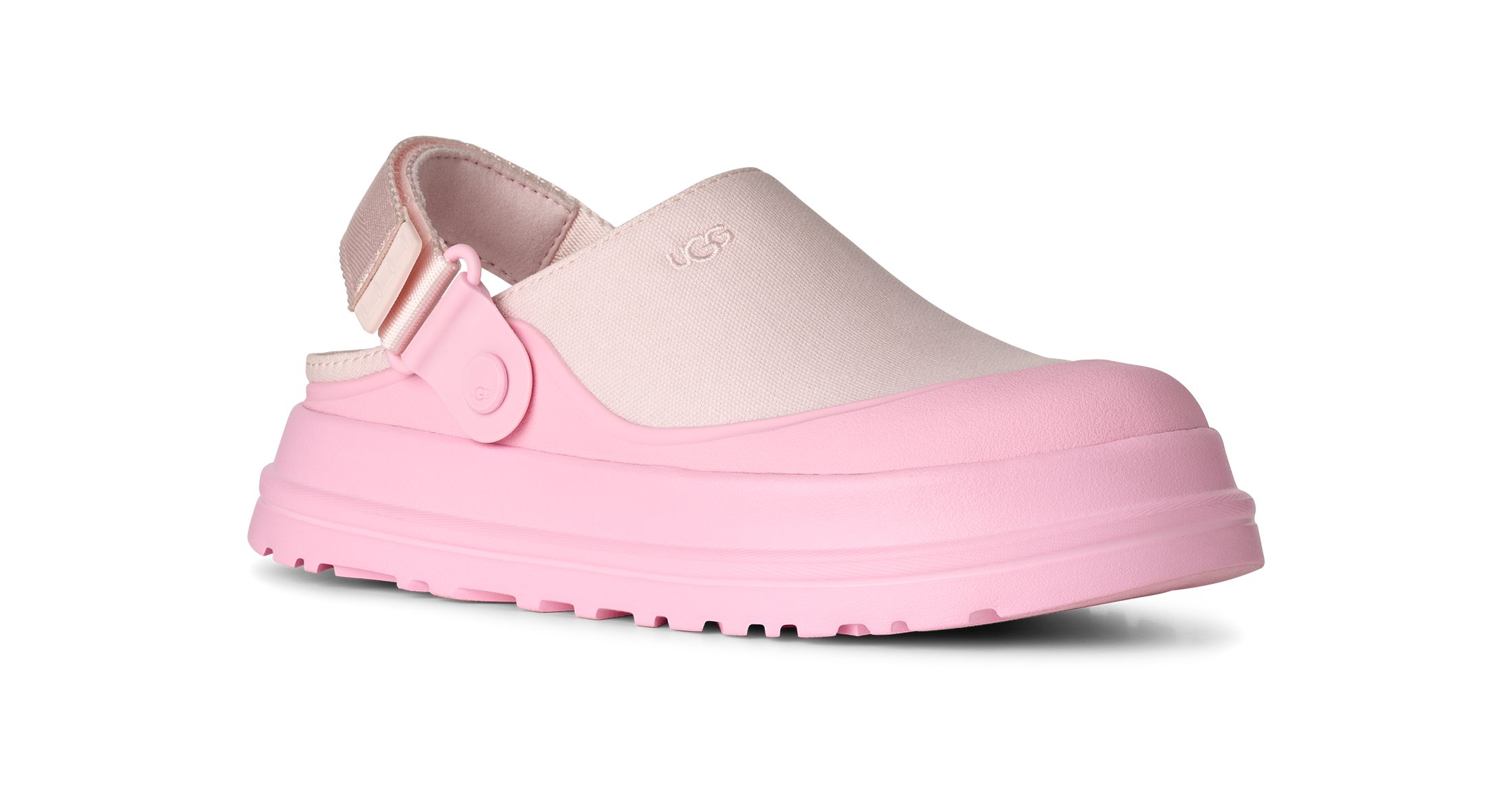 UGG GOLDDENGLOW CANVAS CLOG Clog Sabot, Schlupfschuh mit schwenkbarem Fersenriemen