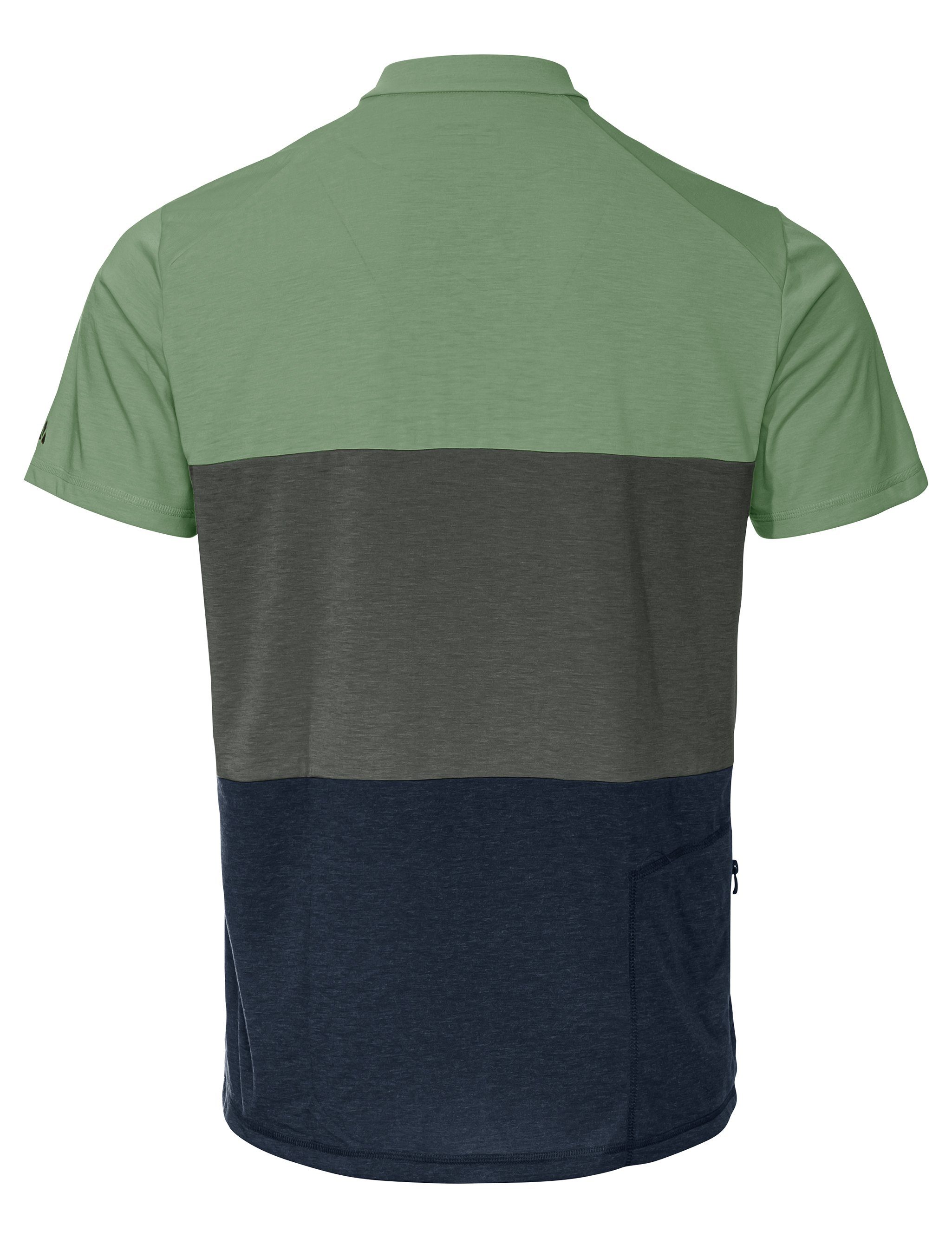 green T-Shirt Shirt Qimsa Grüner VAUDE Knopf willow Men's (1-tlg)