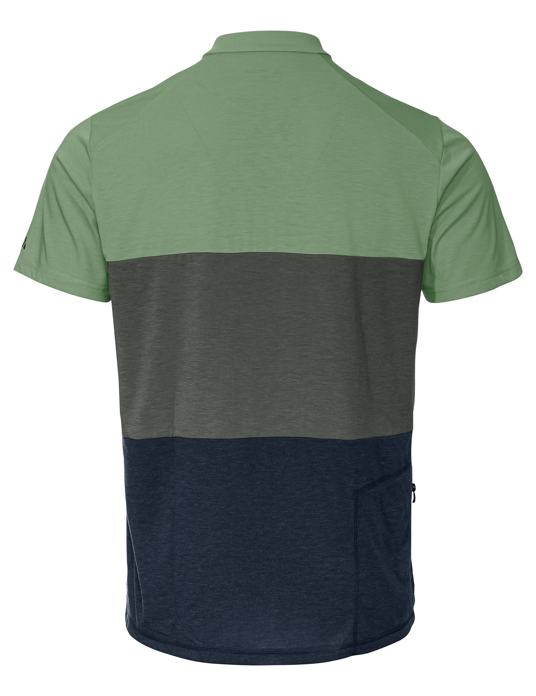 VAUDE T-Shirt Grüner (1-tlg) Men's Knopf willow Qimsa green Shirt