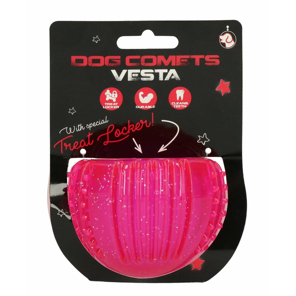 Holland Animal Care Tierball Dog Comets Vesta with Treat Locker Pink