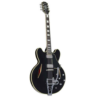 Epiphone Halbakustik-Gitarre, Shinichi Ubukata ES-355 Custom Ebony - Halbakustik Gitarre
