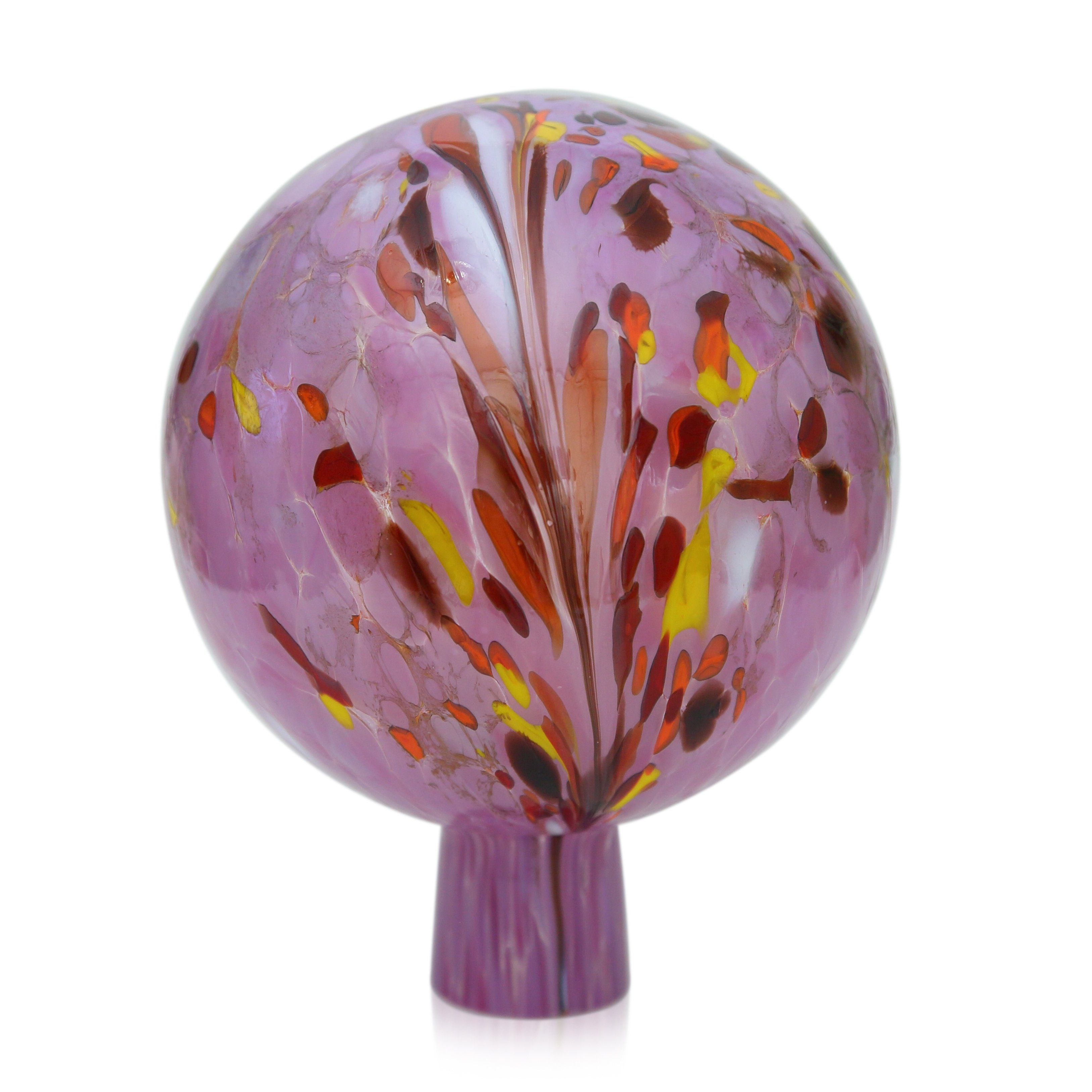 Lauschaer Glas Blumenständer Rosenkugel Gartenkugel mit Granulat handgefertigt, reine Handarbeit und mundgeblasen