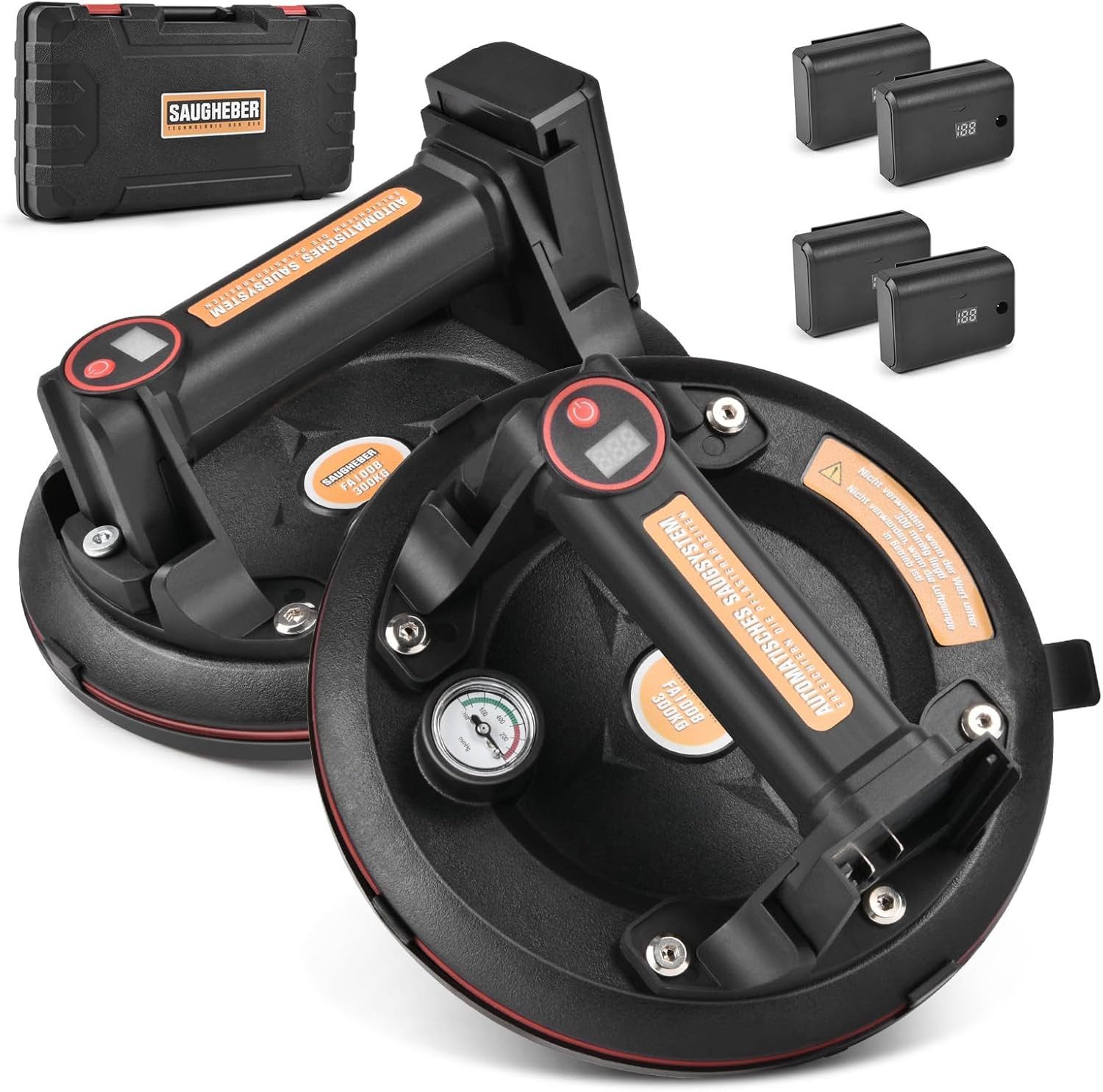 XERSEK Plattenheber 2 Paar Elektrischer Saugheber inkl 4 Akku, Glasheber mi günstig online kaufen