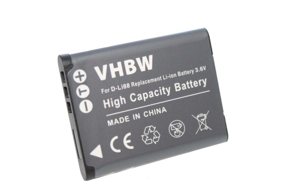 vhbw kompatibel mit Panasonic HX-WA10, HX-DC2, HX-DC10, HX-DC1 Kamera-Akku Li-Ion 500 mAh (3,6 V)