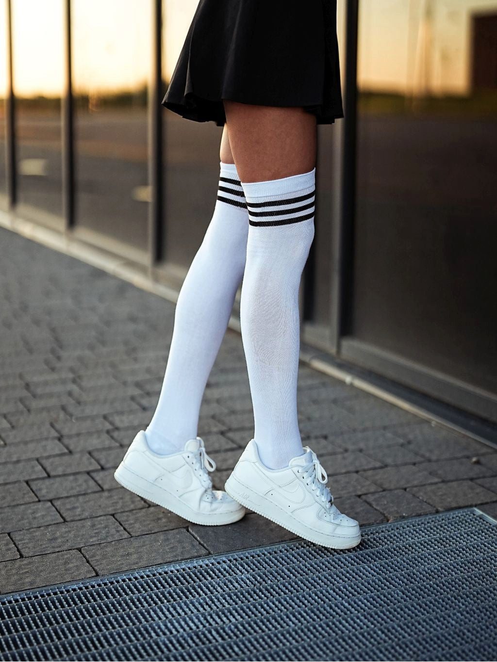 Lycille Overknees OVERKNEES MIT STREIFEN IN BÜNDCHEN (1 Paar bestehend aus zwei Socken)