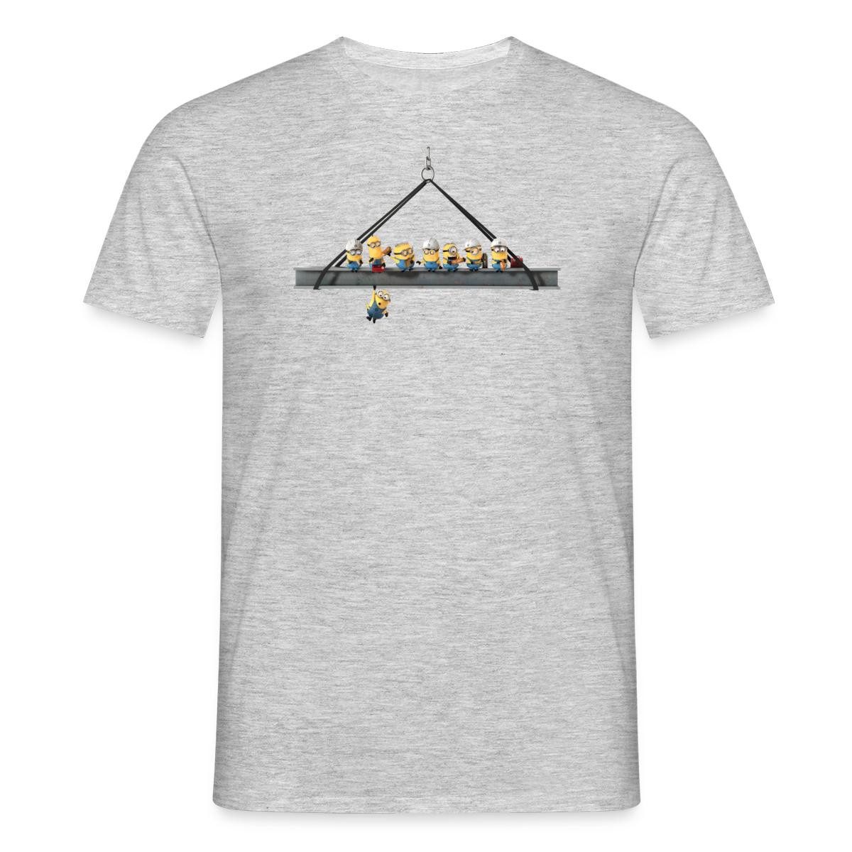 T-Shirt Minions Mittagspause Auf Wolkenkratzer Despicable Me Männer T-Shirt