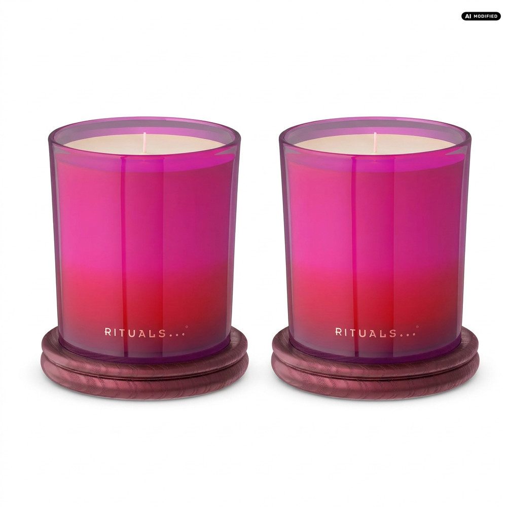 Rituals Duftkerze Rituals Uukumwe Duftkerze Marula 2er Set., Vorteilspack mit 2 Duftkerzen für Vorrat und Geschenkideen