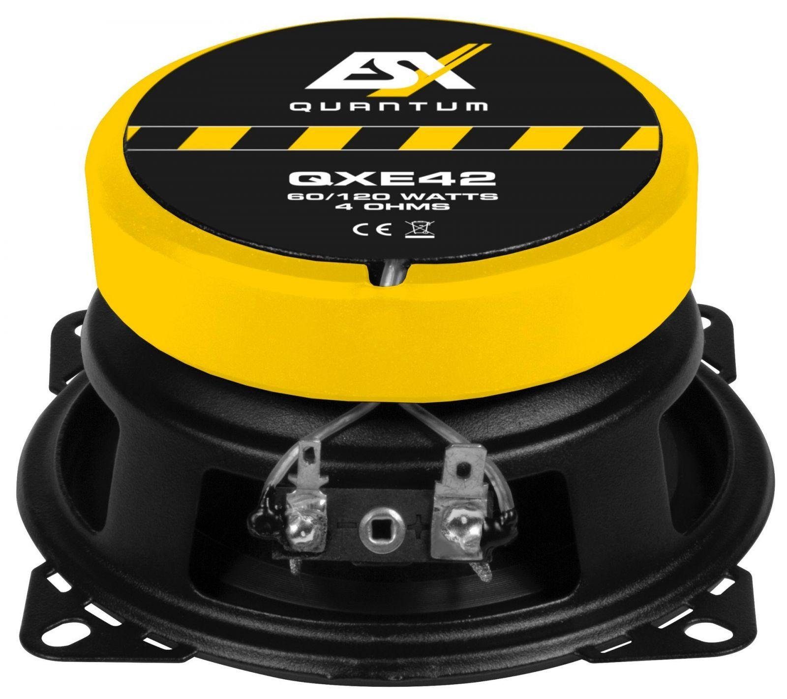 120 10 ESX Watt 2-Wege Auto-Lautsprecher mit cm QUANTUM QXE-42 Koax