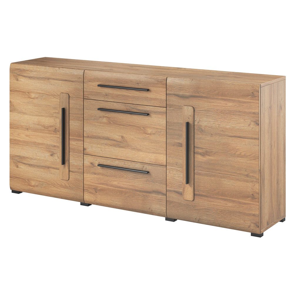 Lomadox Sideboard TURDA-83, Eiche Grandson Nb. modern mit Metallgriffen, B/ günstig online kaufen