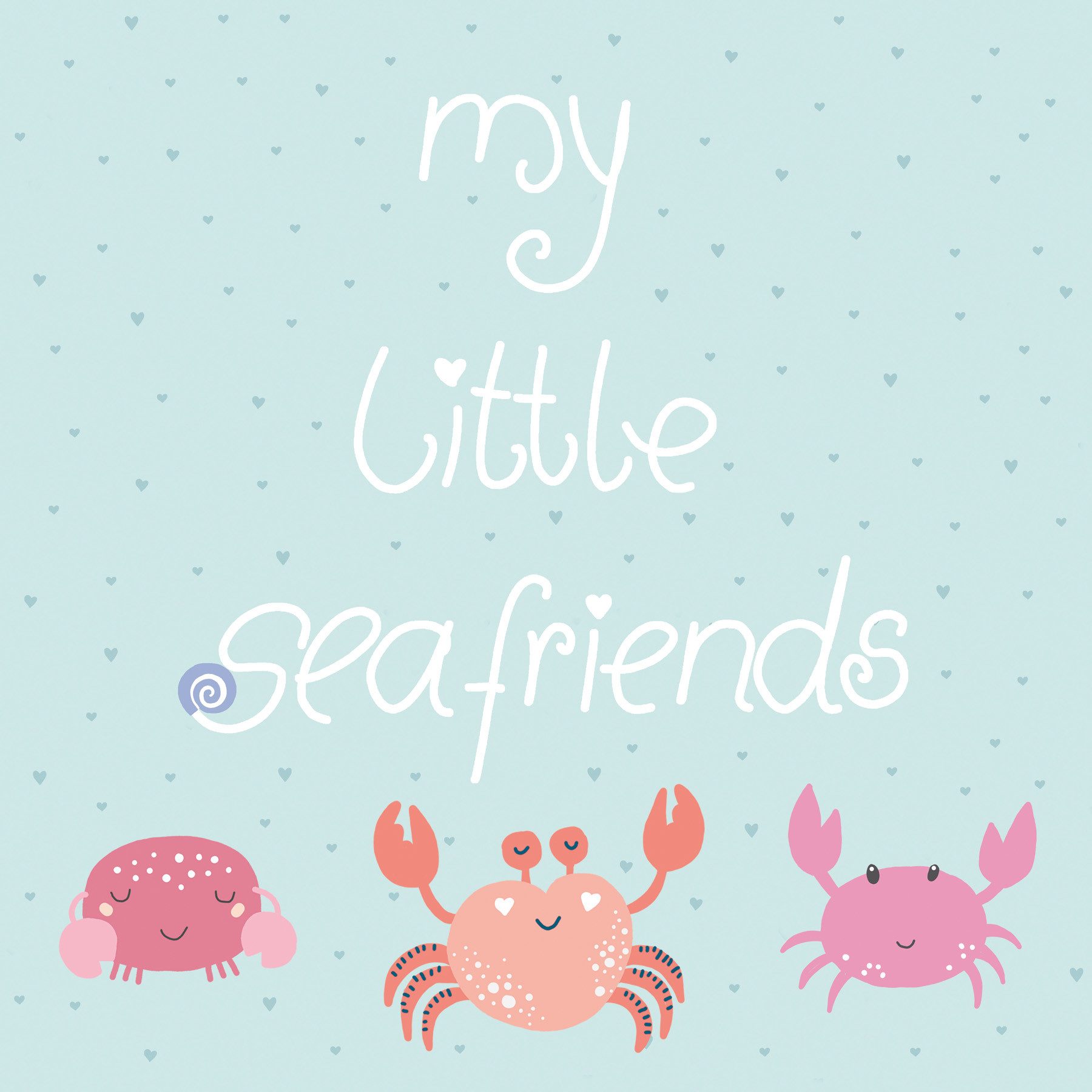Leinwandbild Leinwand Seafriends III 30 x 30 cm