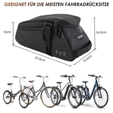 CALIYO Fahrradtasche Fahrrad Gepäckträgertasche, wasserdicht & reflektierend Fahrradtaschen, für Gepäckträger, Mehrere Fächer Umhängetasche Tragetasche 8L