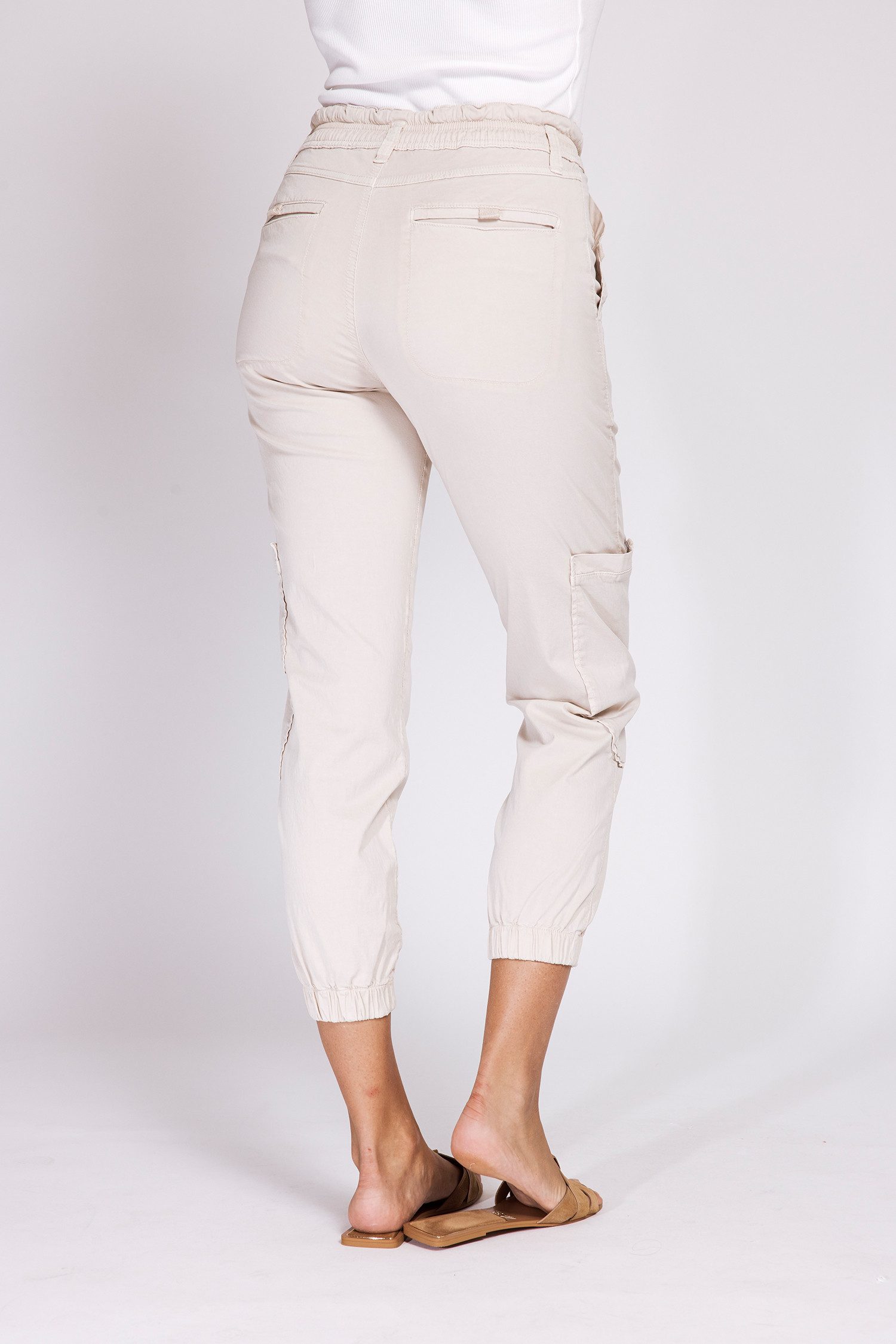 Zhrill Stoffhose FINNA Cargohose Sommerhose im Cargo-Style, 3/4-Länge, Slim Fit