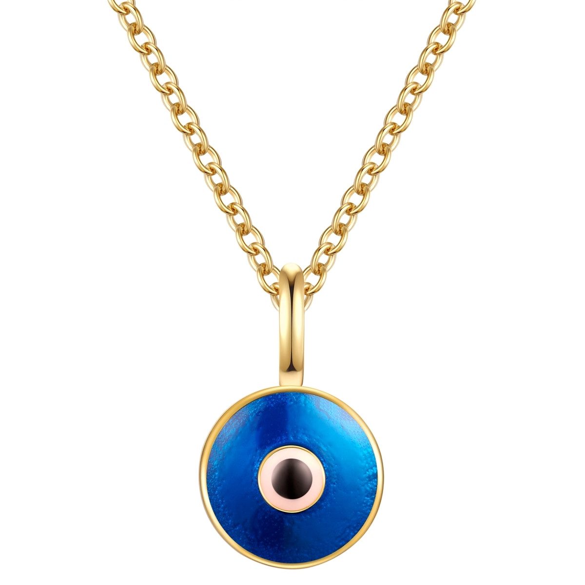 Silberkette Nazar-Auge gelbgold
