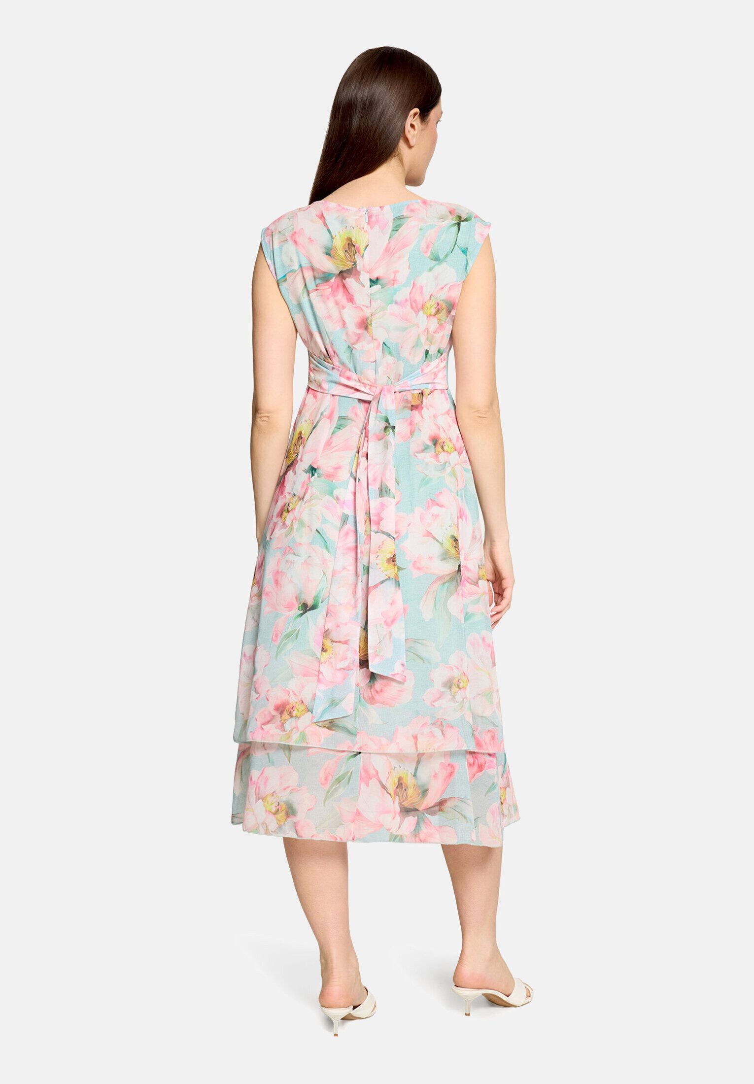 Betty Barclay Chiffonkleid Damen mit Bindegürtel