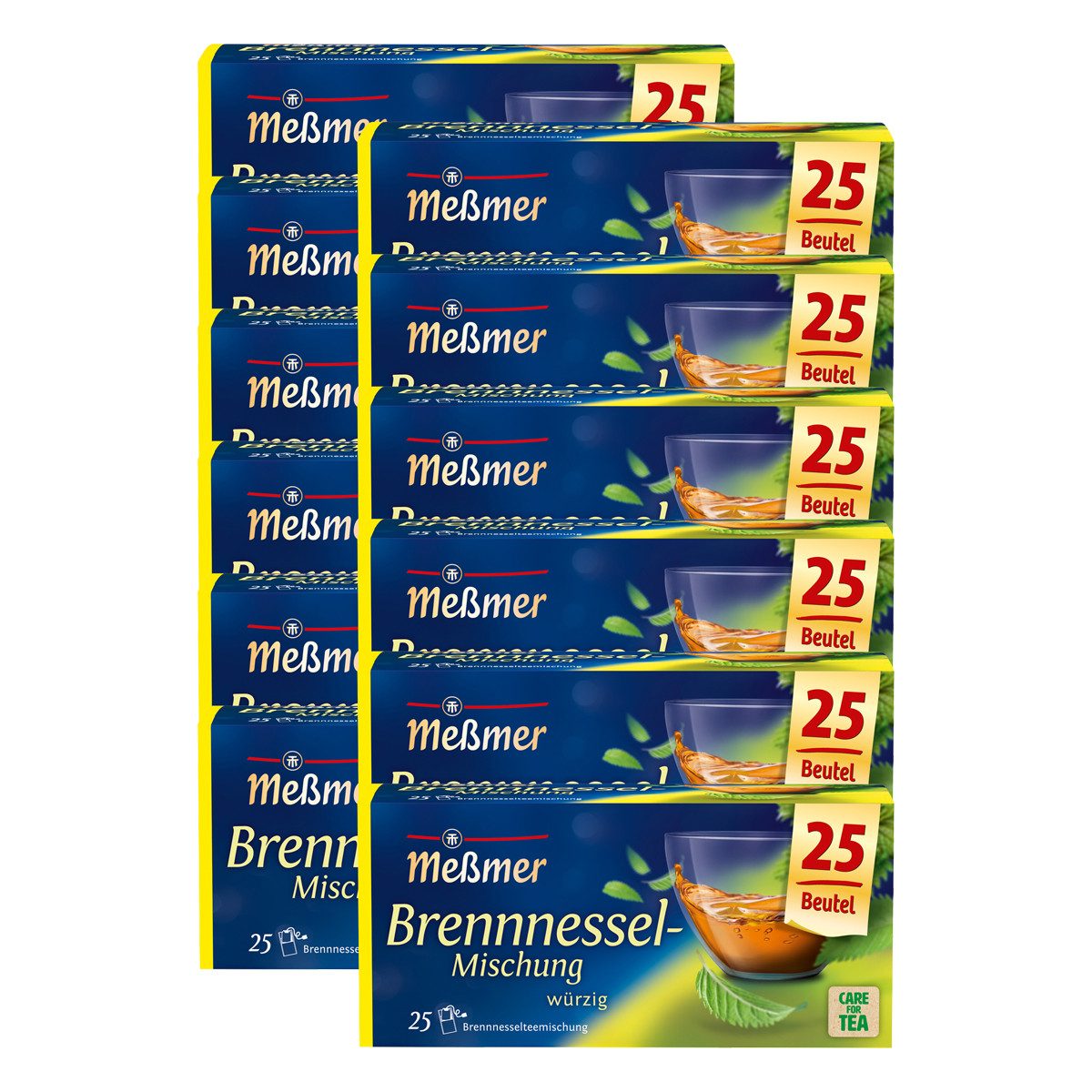 Meßmer Tee, Meßmer Brennnessel Mischung fein würzig 25 Teebeutel 50g 12er Pack