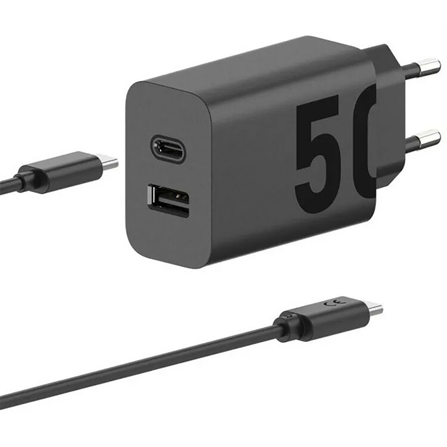 Motorola TurboPower Ladegerät Duo Smartphone-Ladegerät (3000 mA, 2-tlg., Handy Schnellladegerät, Schnellladefunktion)