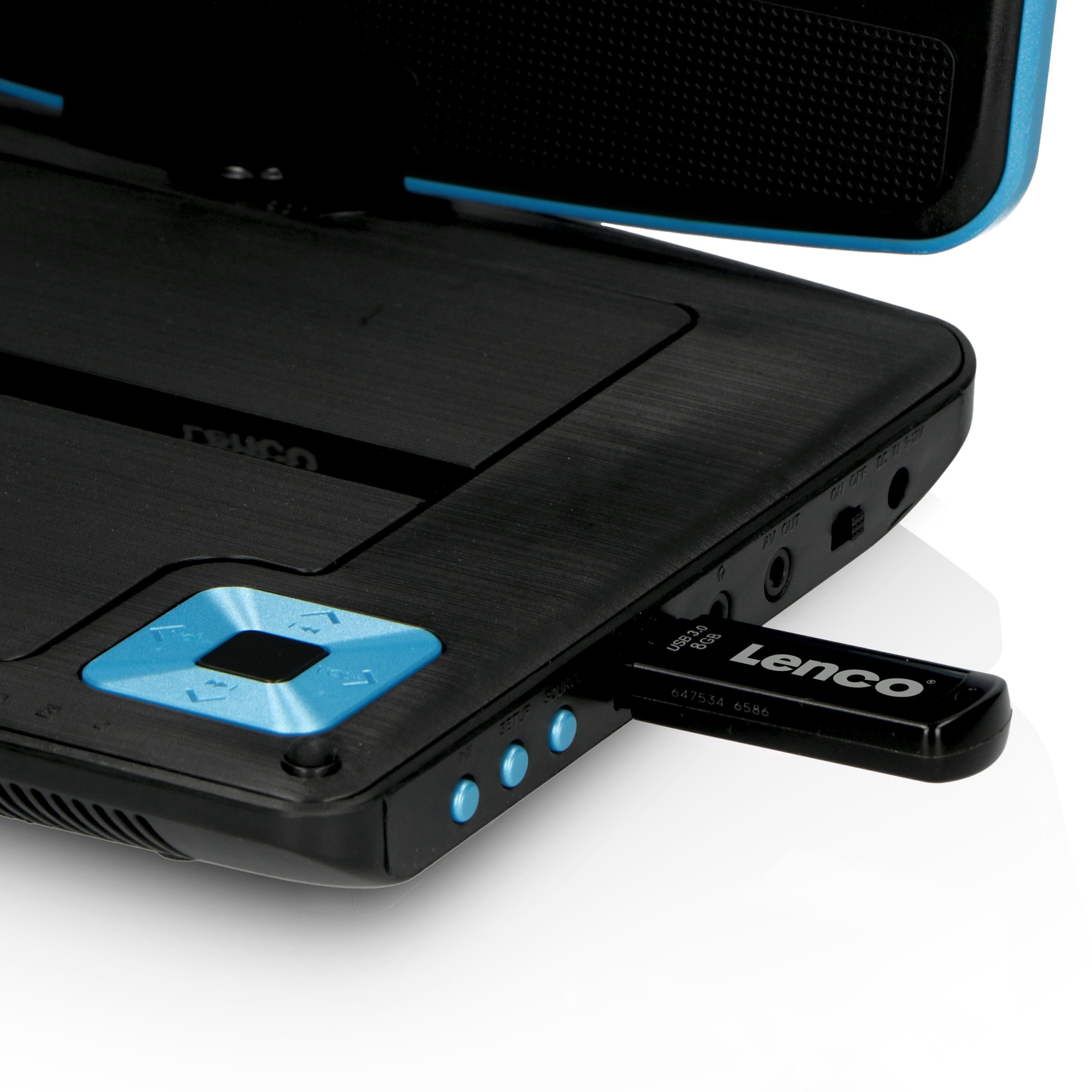 Lenco DVP-910BU Portabler DVD-Player (HD-Auflösung)