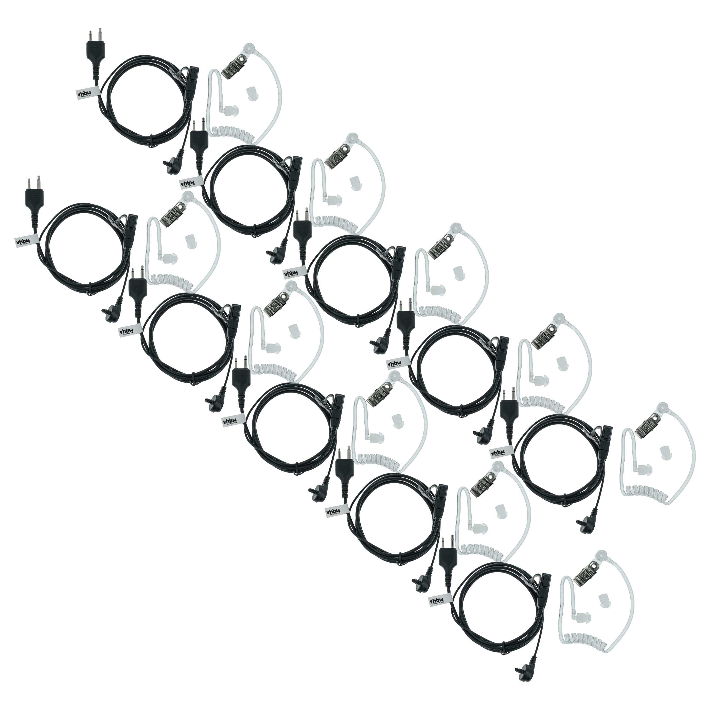 vhbw passend für Icom IC-U68, IC-U2, IC-U16, IC-U12, IC-U82 Funkgerät Headset