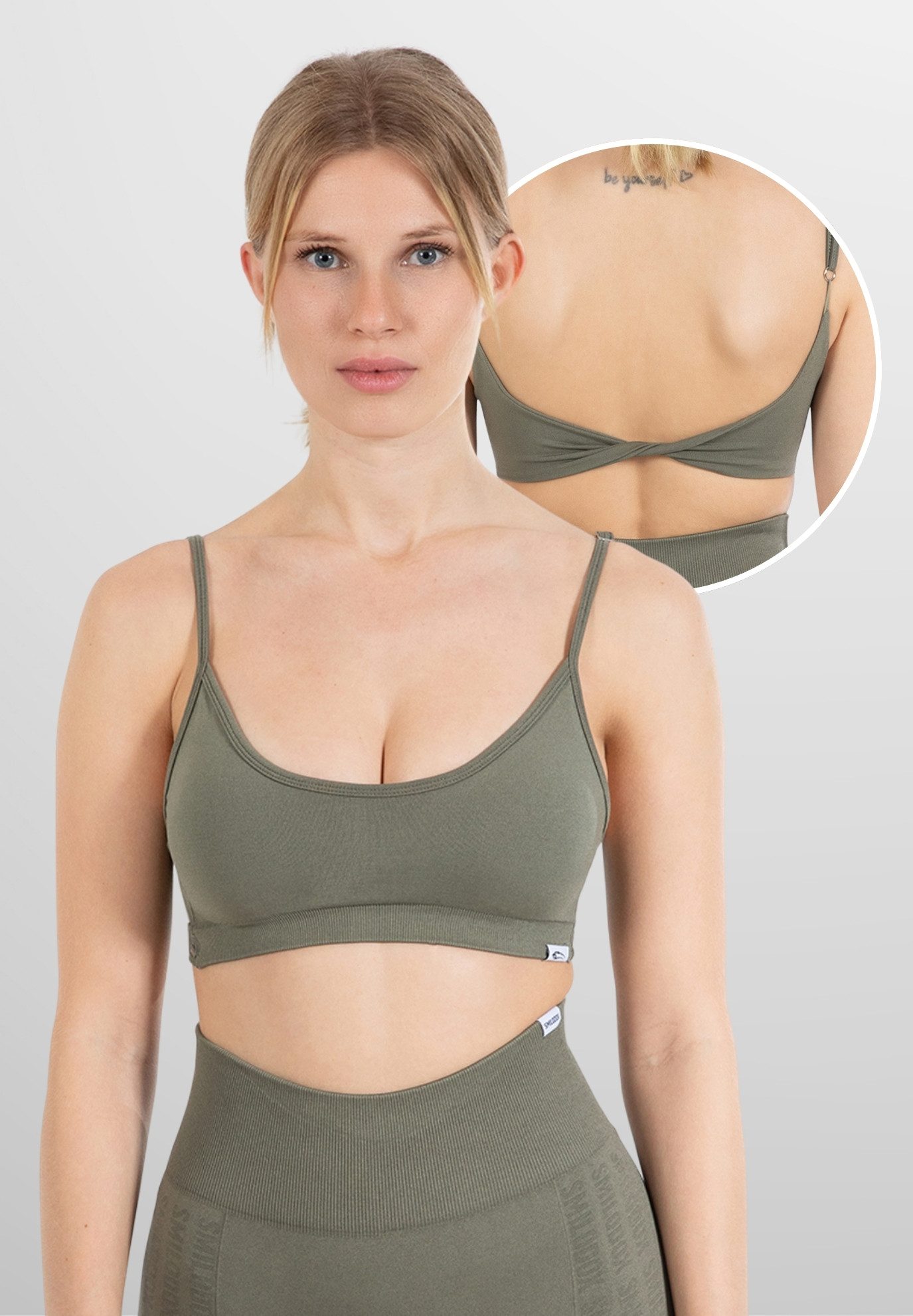 Sport-BH Layne, Scrunch Butt Lift Sporthose, High Waist V-Shape