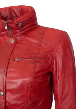 Lolus Lederjacke Angel Lange Damen Lederjacke aus weichem Lammnappa Leder