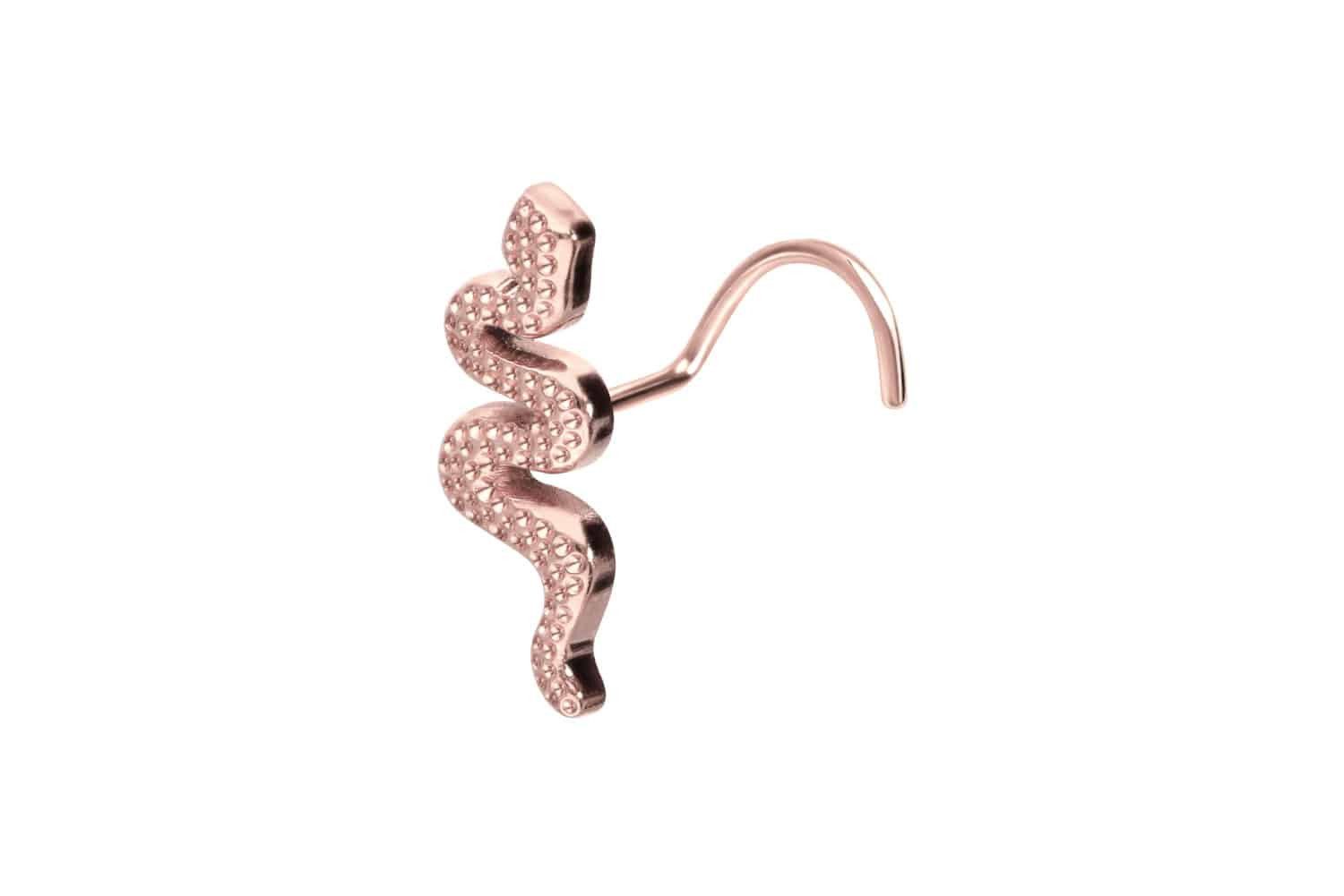 PIERCINGLINE Nasenpiercing Titan Nasenstecker Spirale SCHLANGE günstig online kaufen