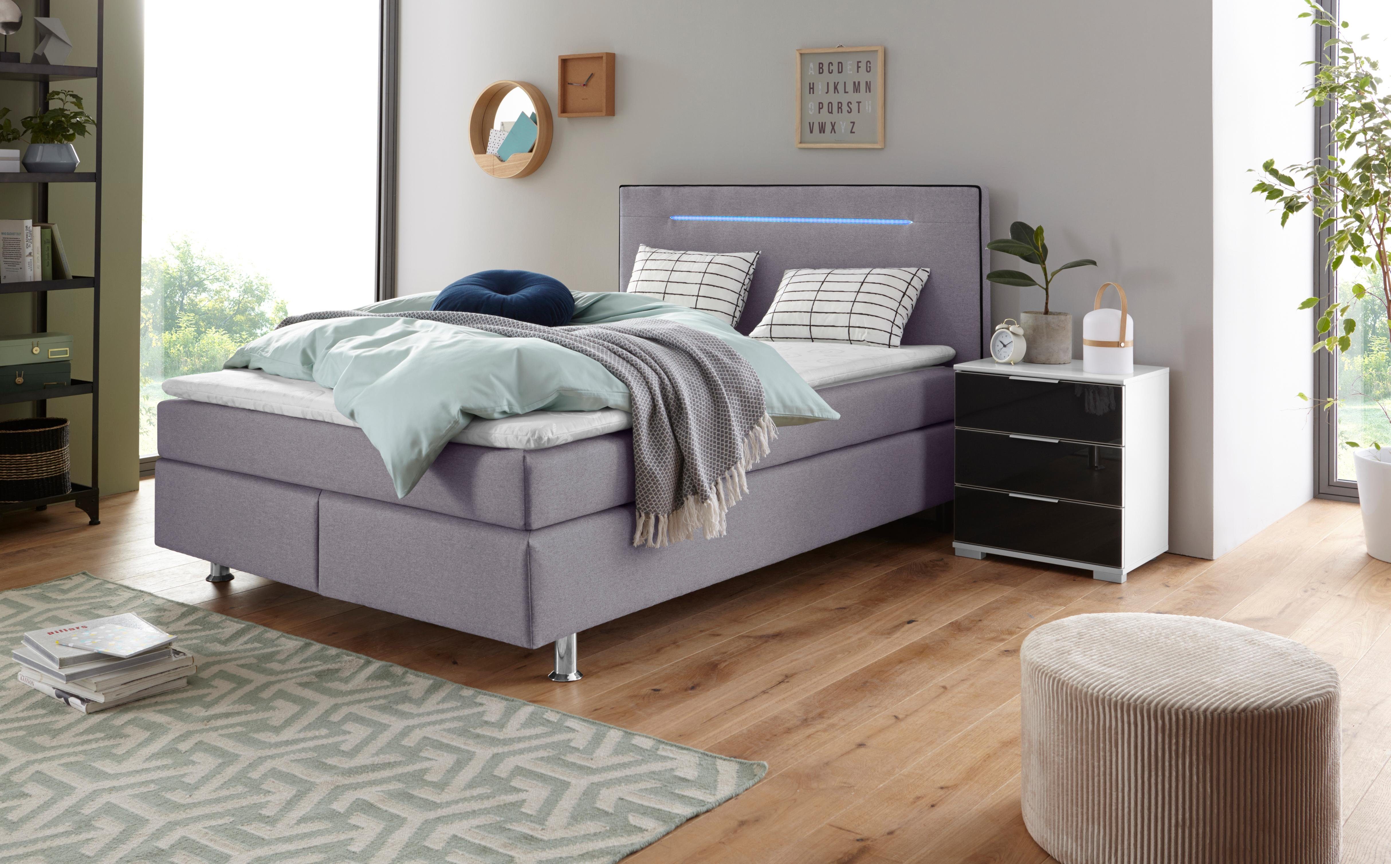 COLLECTION AB Boxspringbett London, inklusive Topper günstig online kaufen