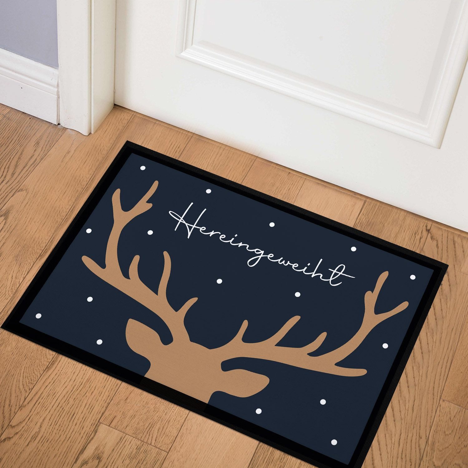 MoonWorks Fußmatte Fußmatte Weihnachten Hirsch-Geweih Wintermotiv Rentier H günstig online kaufen