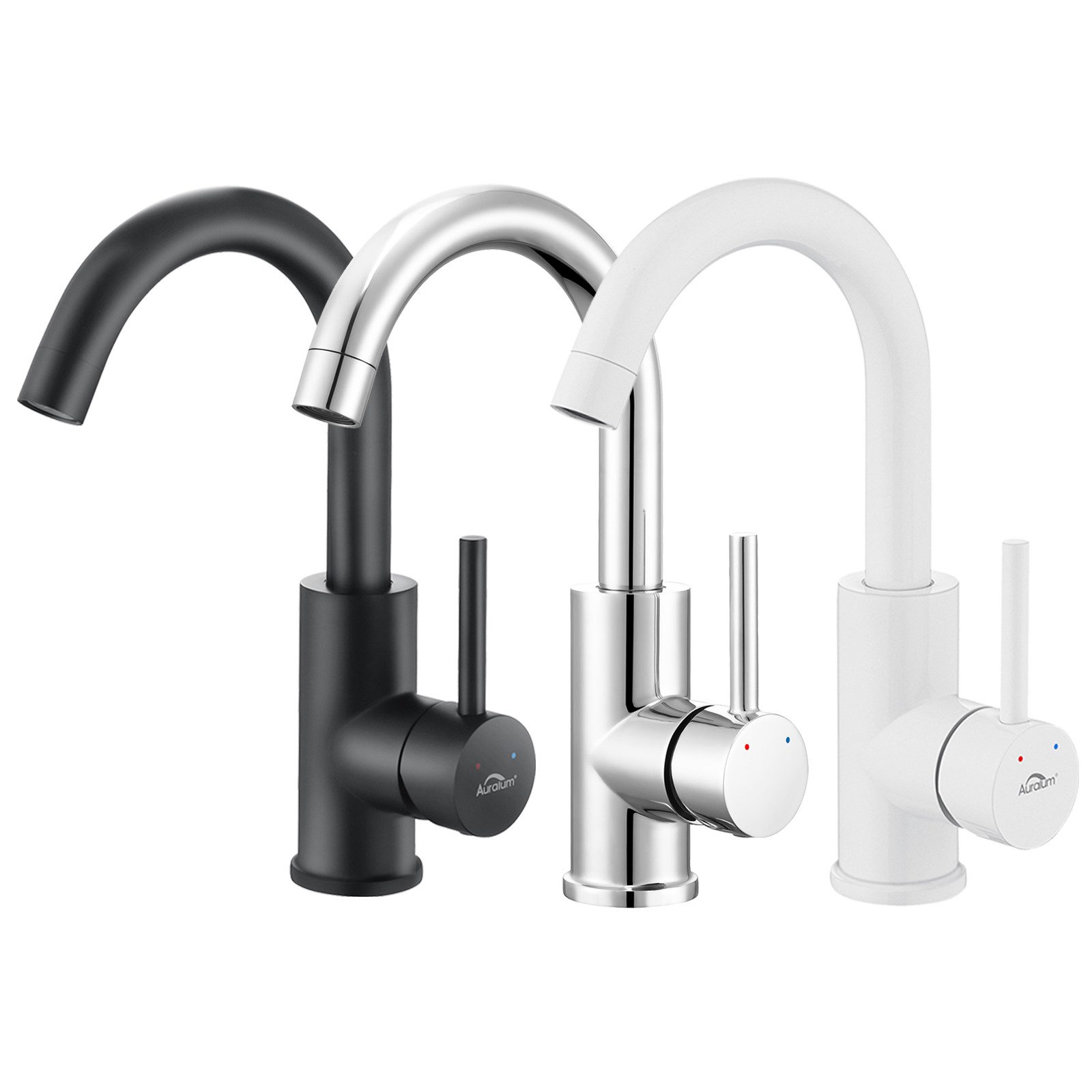 Auralum Max Waschtischarmatur Wasserhahn Waschtischarmatur, verchromtes günstig online kaufen