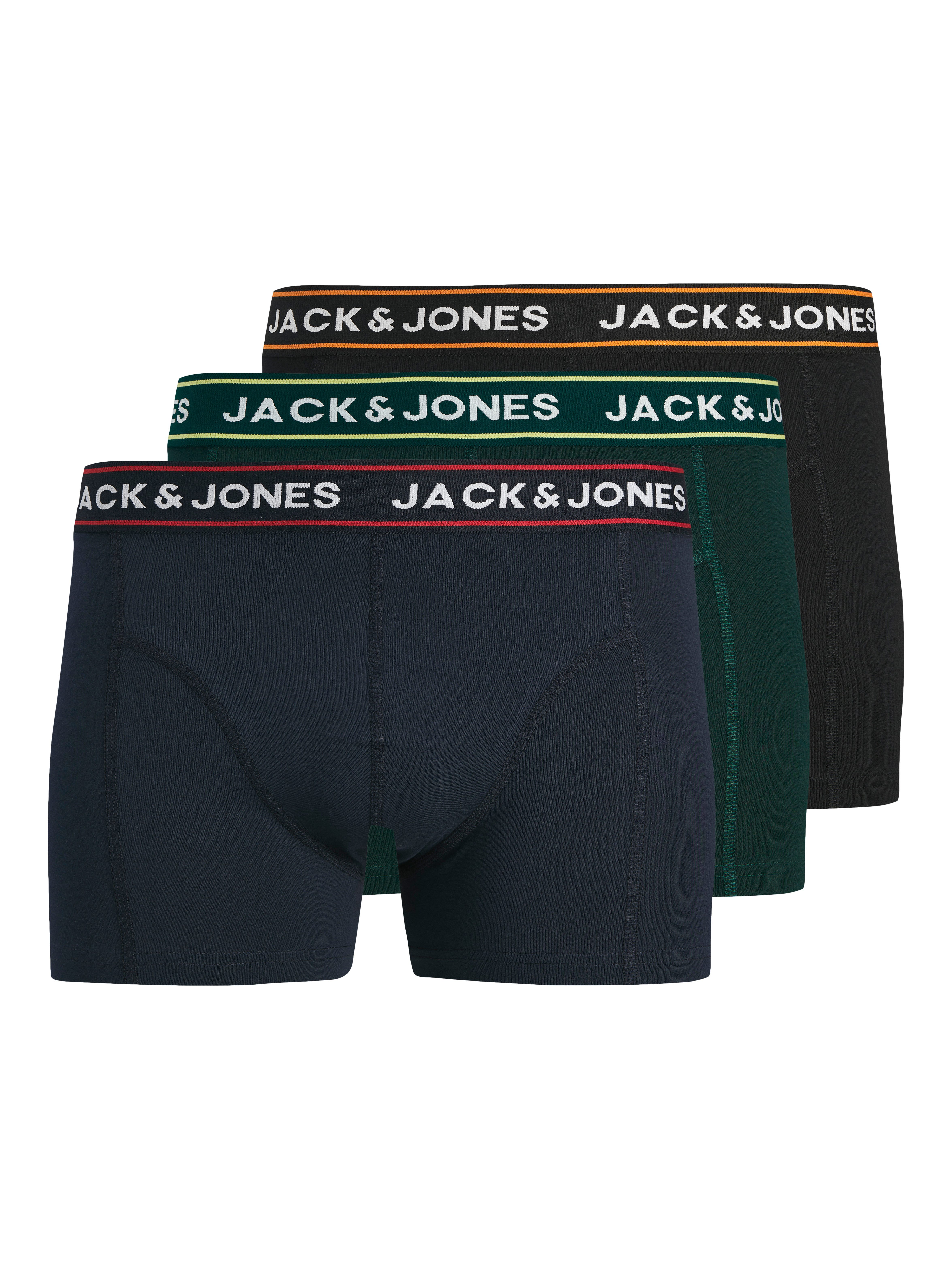 Jack & Jones Trunk JACMAX SOLID TRUNKS 3 PACK BTW (Packung, 3-St) Baumwollmischung