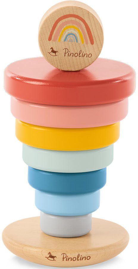 Pinolino® Stapelspielzeug Stapelturm Ruby, aus Holz, FSC® - schützt Wald