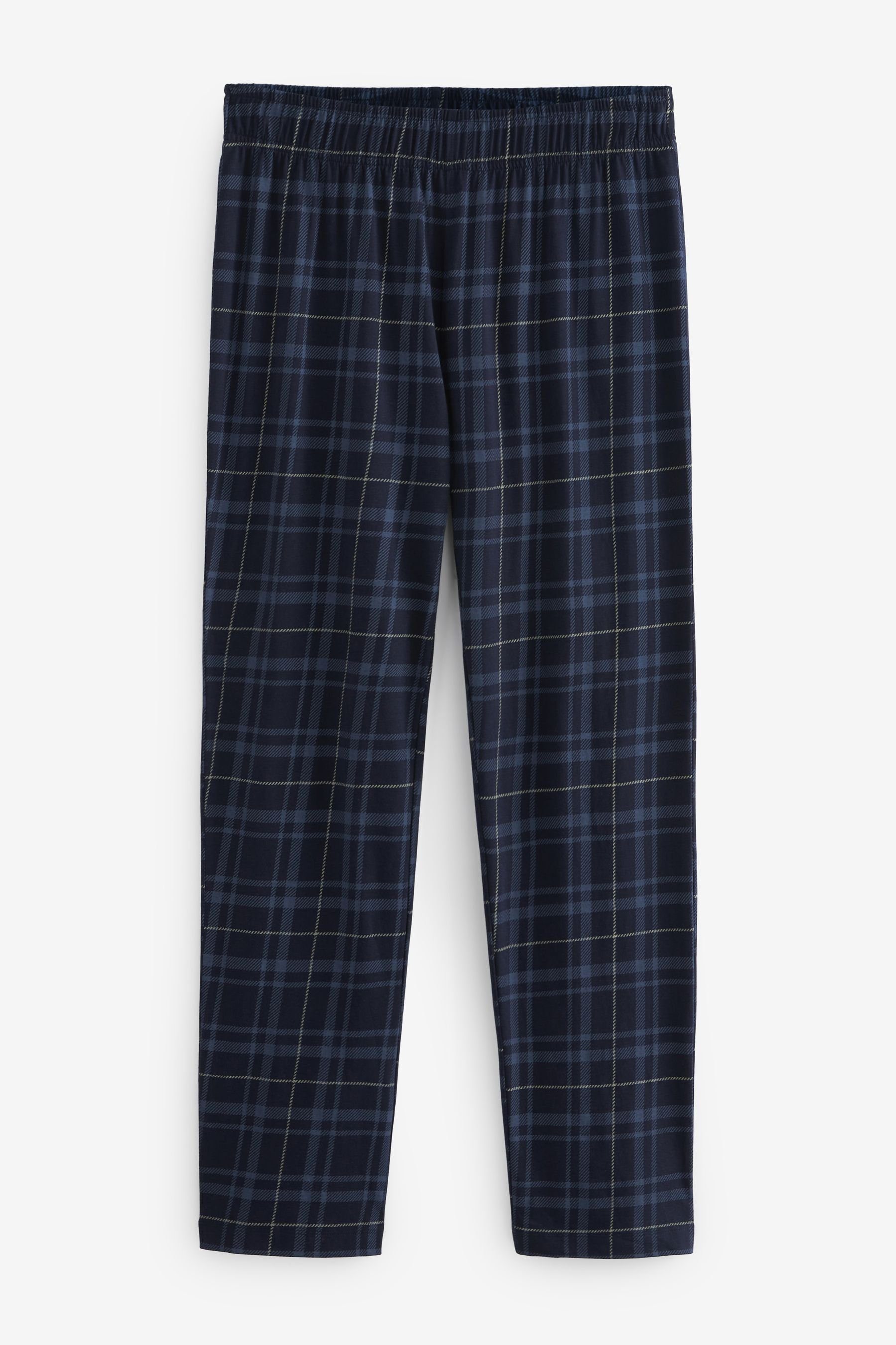 Navy Check Pyjama (2 aus Blue Baumwolle Next Pyjama-Set tlg)